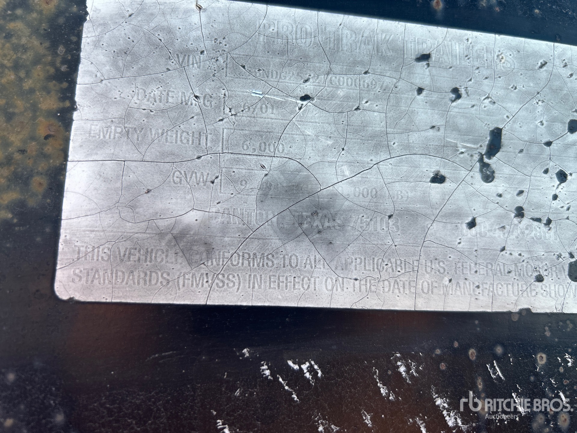 General Appearance with Numéro de série/Numéro d'identification du véhicule automobile