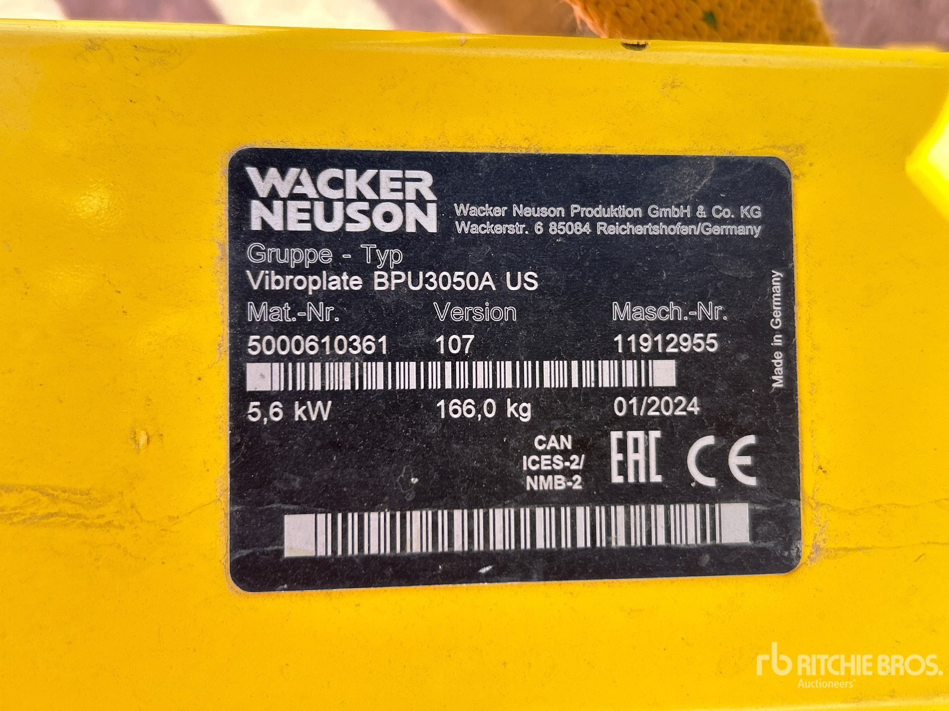 General Appearance with N.º de serie/VIN