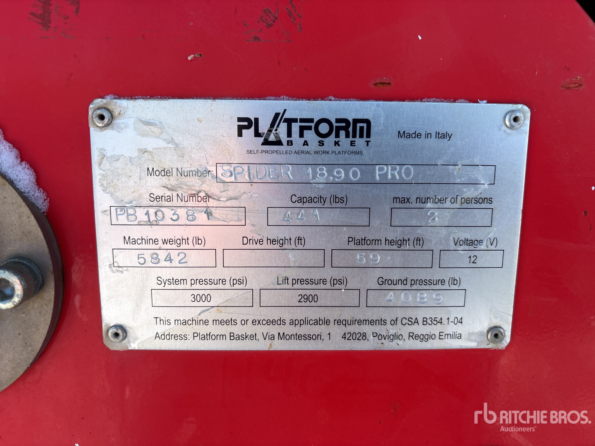 General Appearance with Seriennummer / FIN