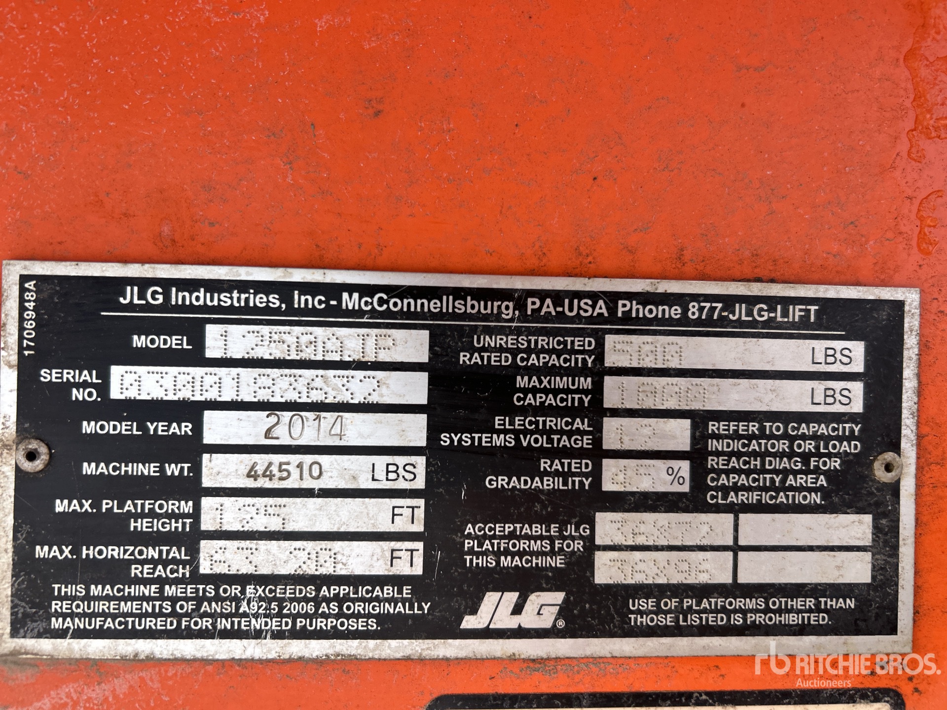 General Appearance with N.º de serie/VIN