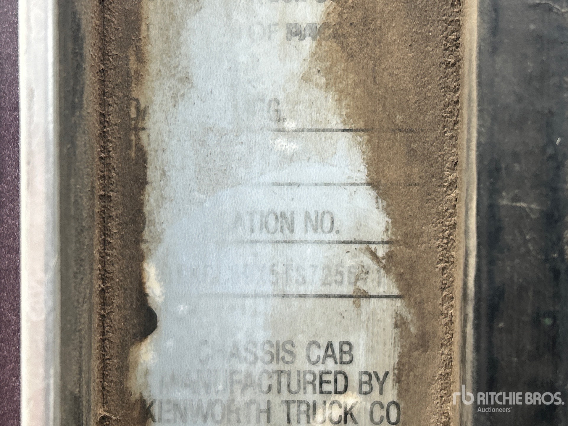 General Appearance with N.º de serie/VIN