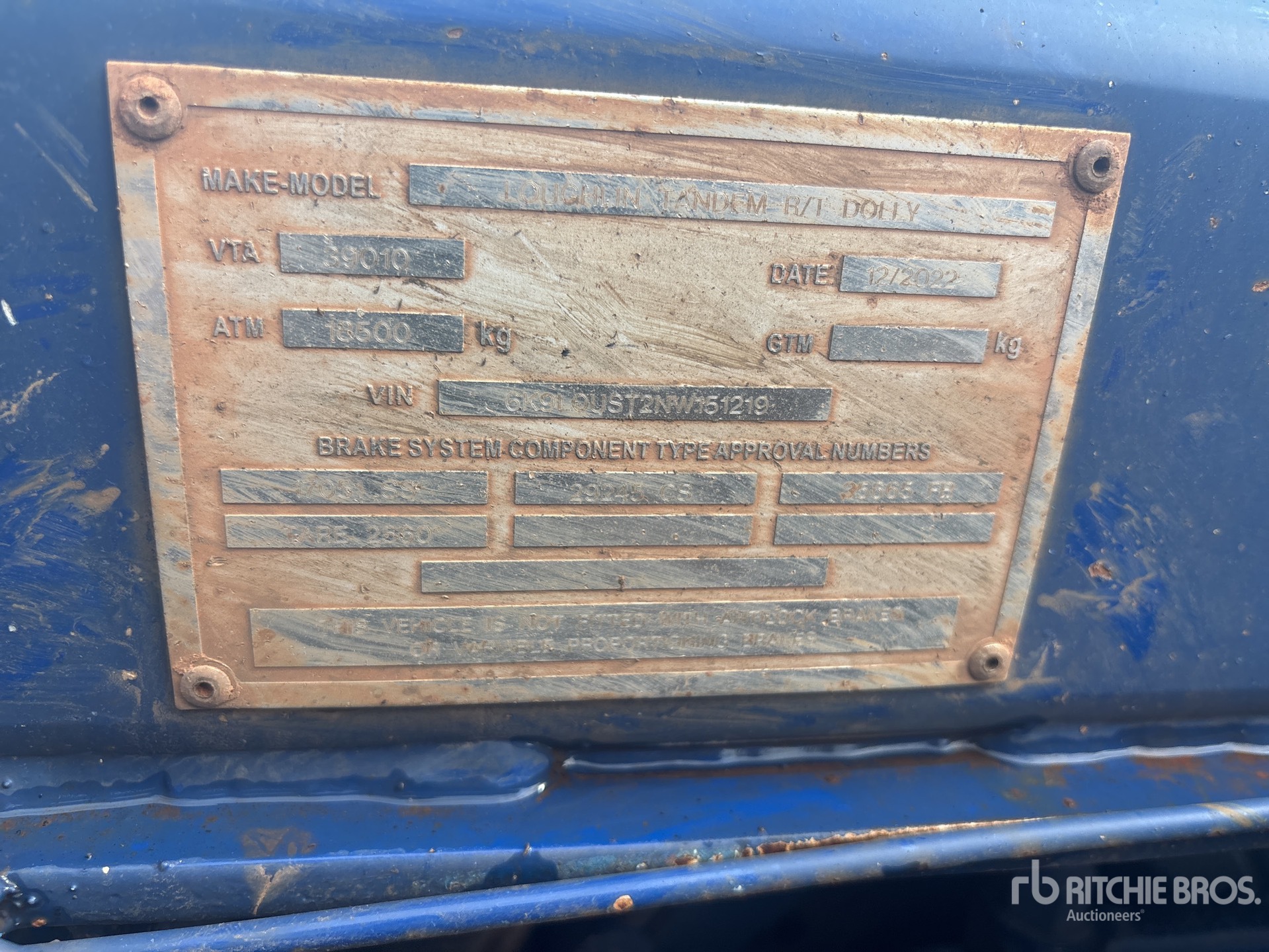 General Appearance with Numer seryjny/numer identyfikacyjny pojazdu