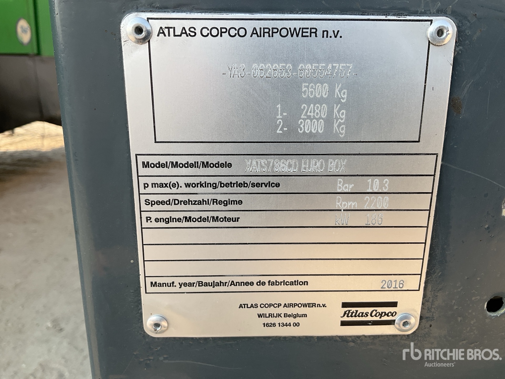 General Appearance with N.º de serie/VIN