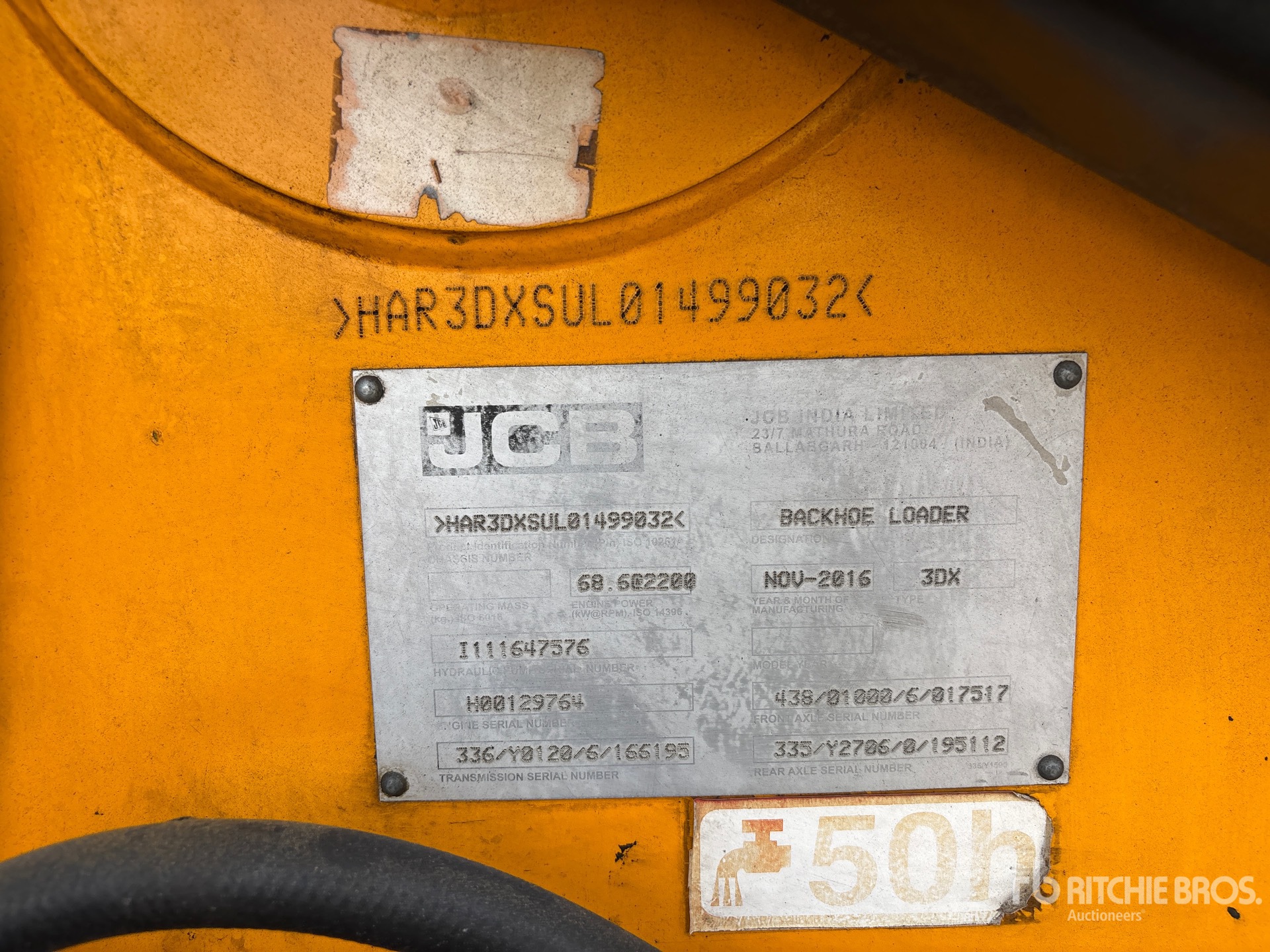 General Appearance with N.º de serie/VIN