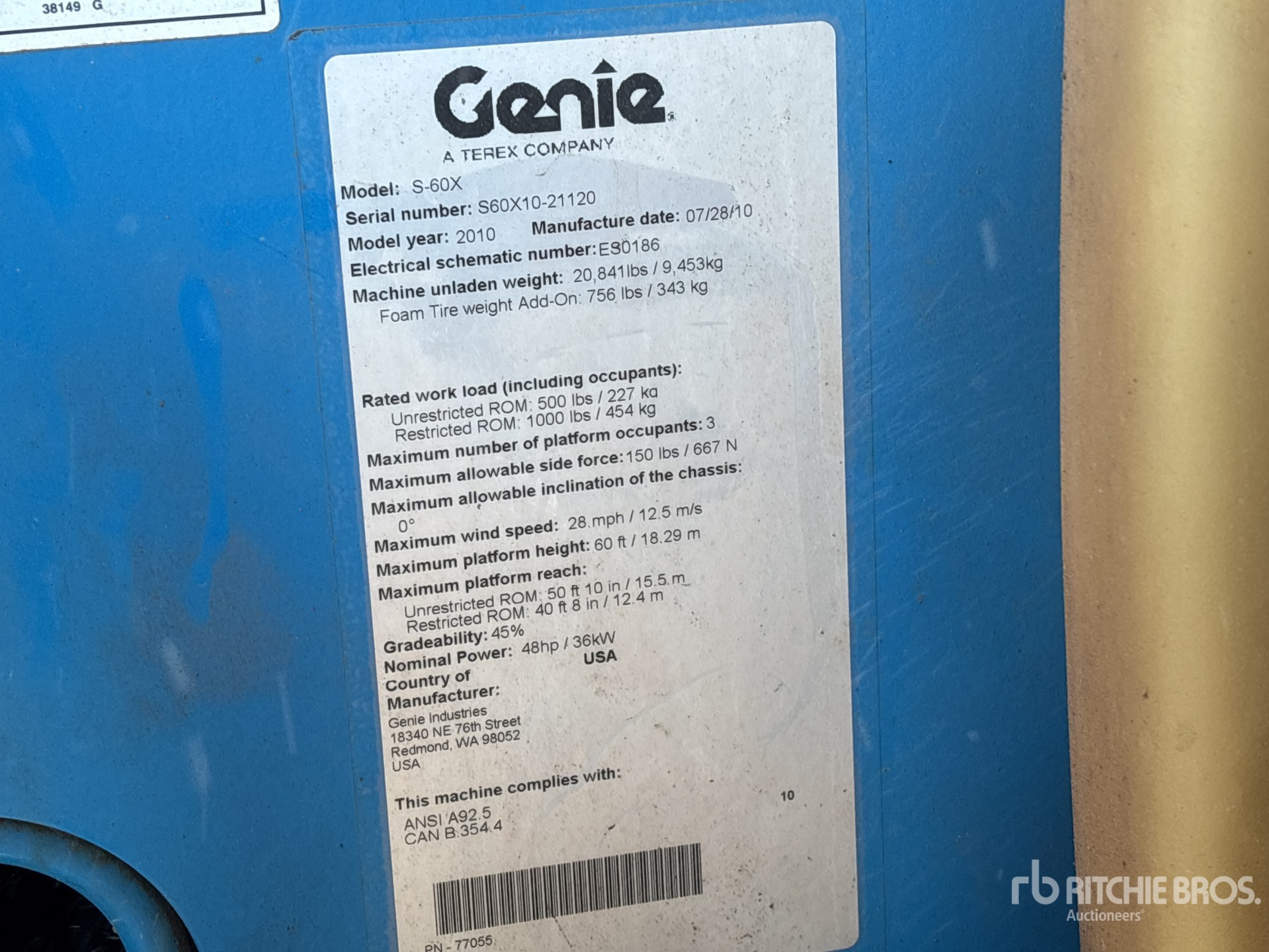 General Appearance with Seriennummer / FIN