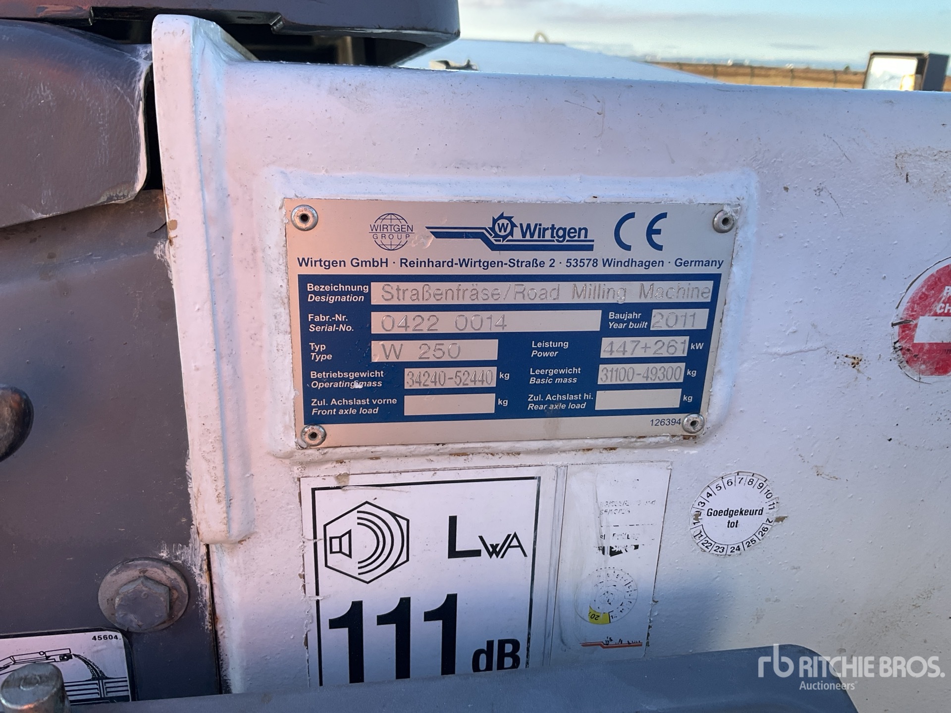 General Appearance with N.º de serie/VIN