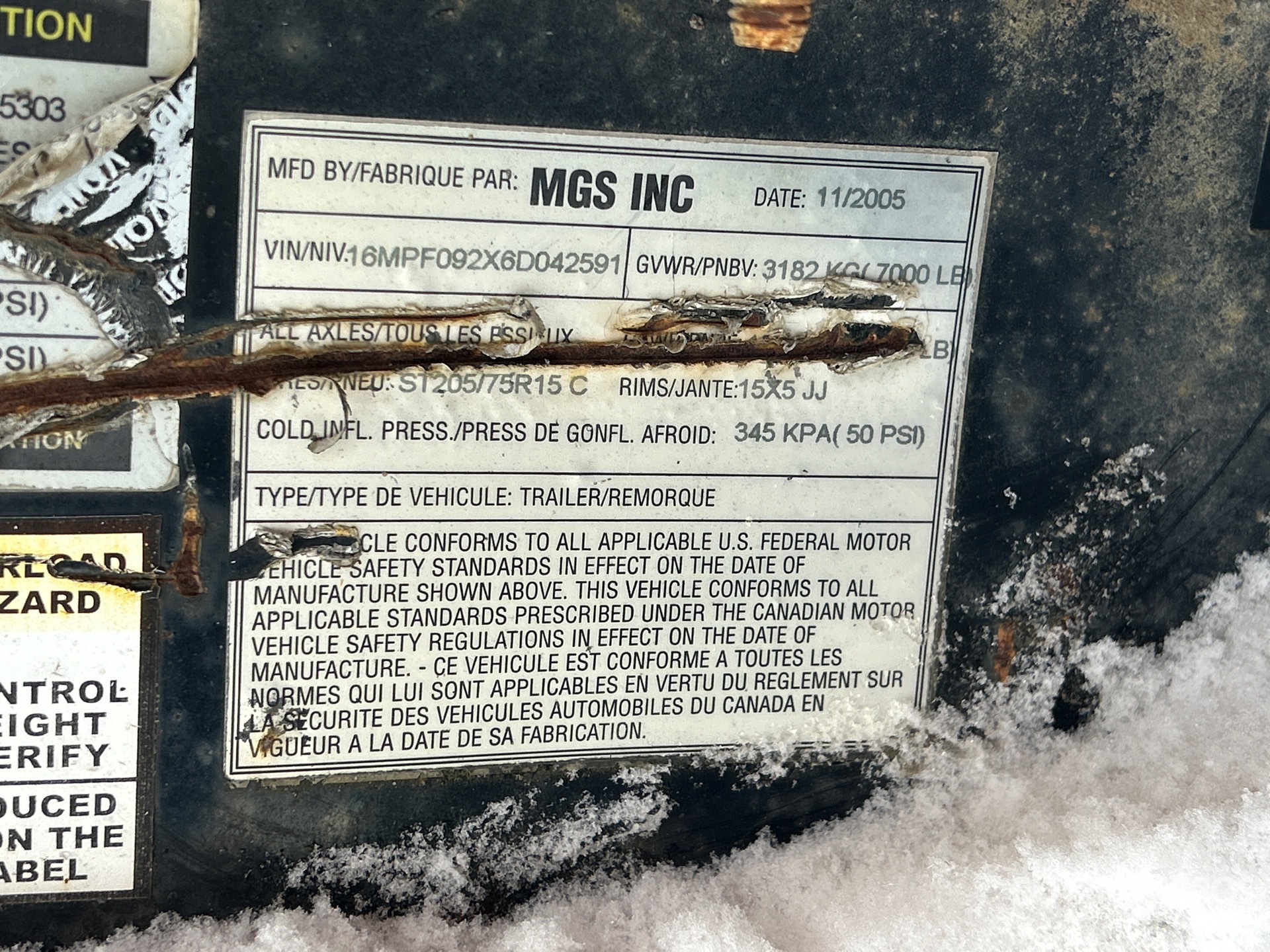 General Appearance with Numer seryjny/numer identyfikacyjny pojazdu