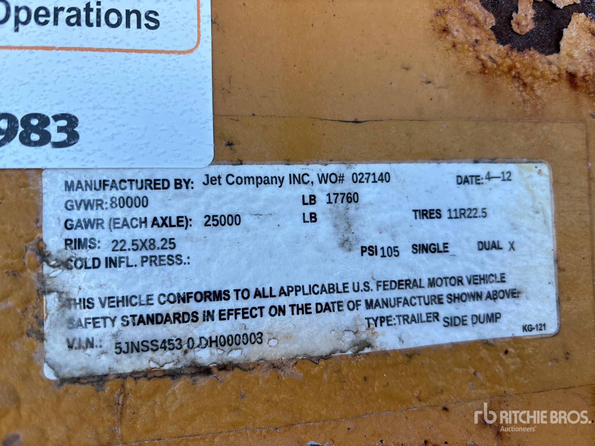 General Appearance with Seriennummer / FIN