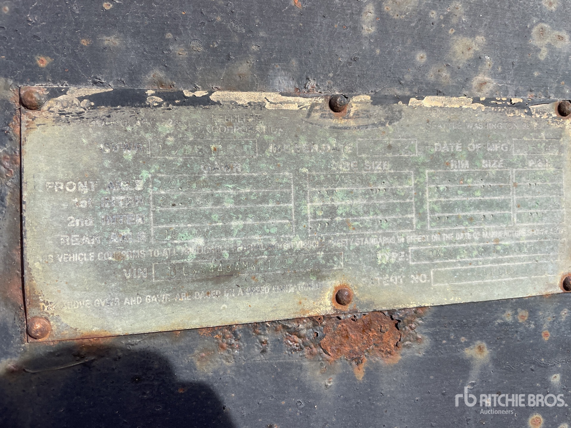 General Appearance with Numéro de série/Numéro d'identification du véhicule automobile