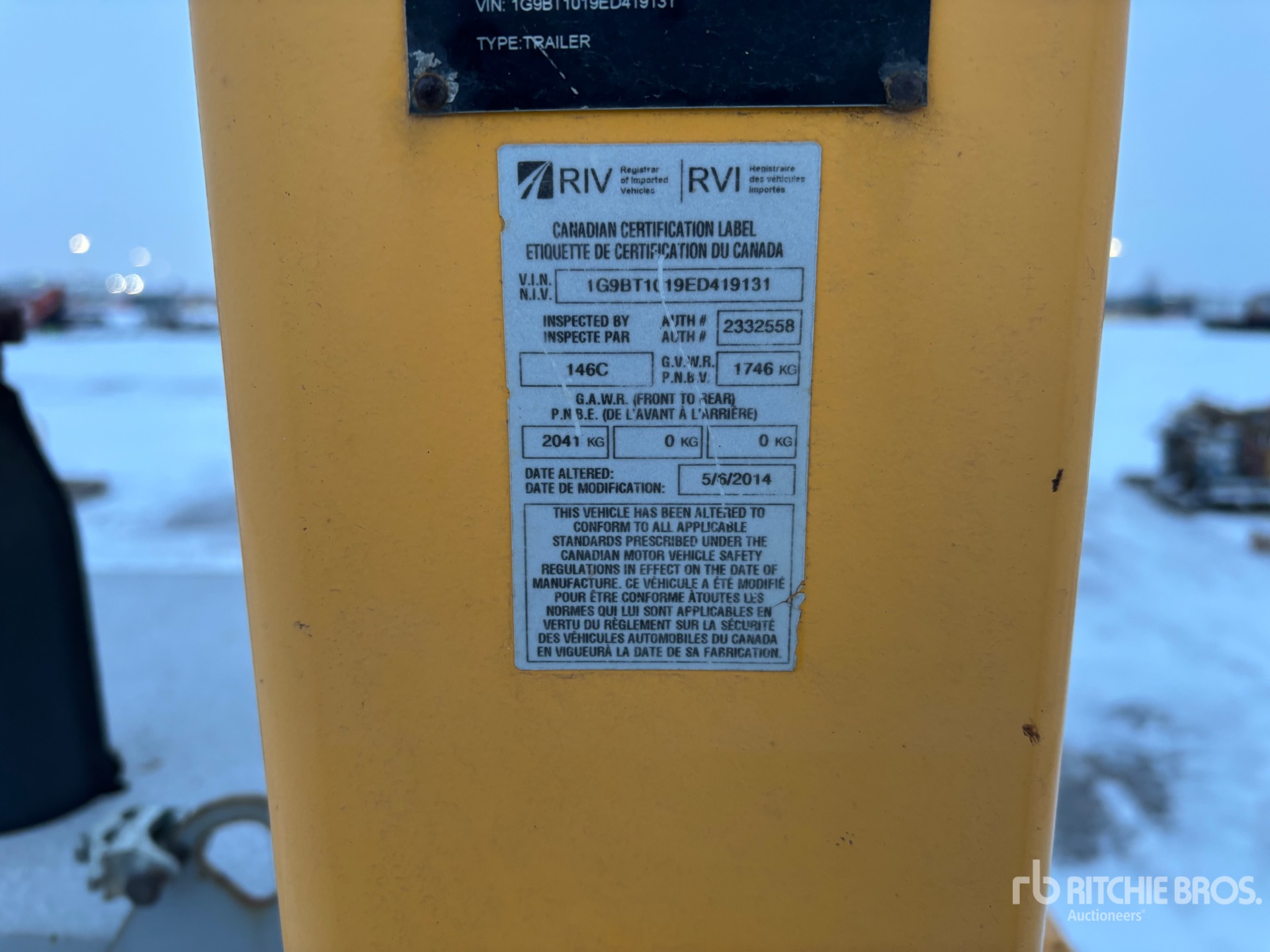 General Appearance with Numer seryjny/numer identyfikacyjny pojazdu