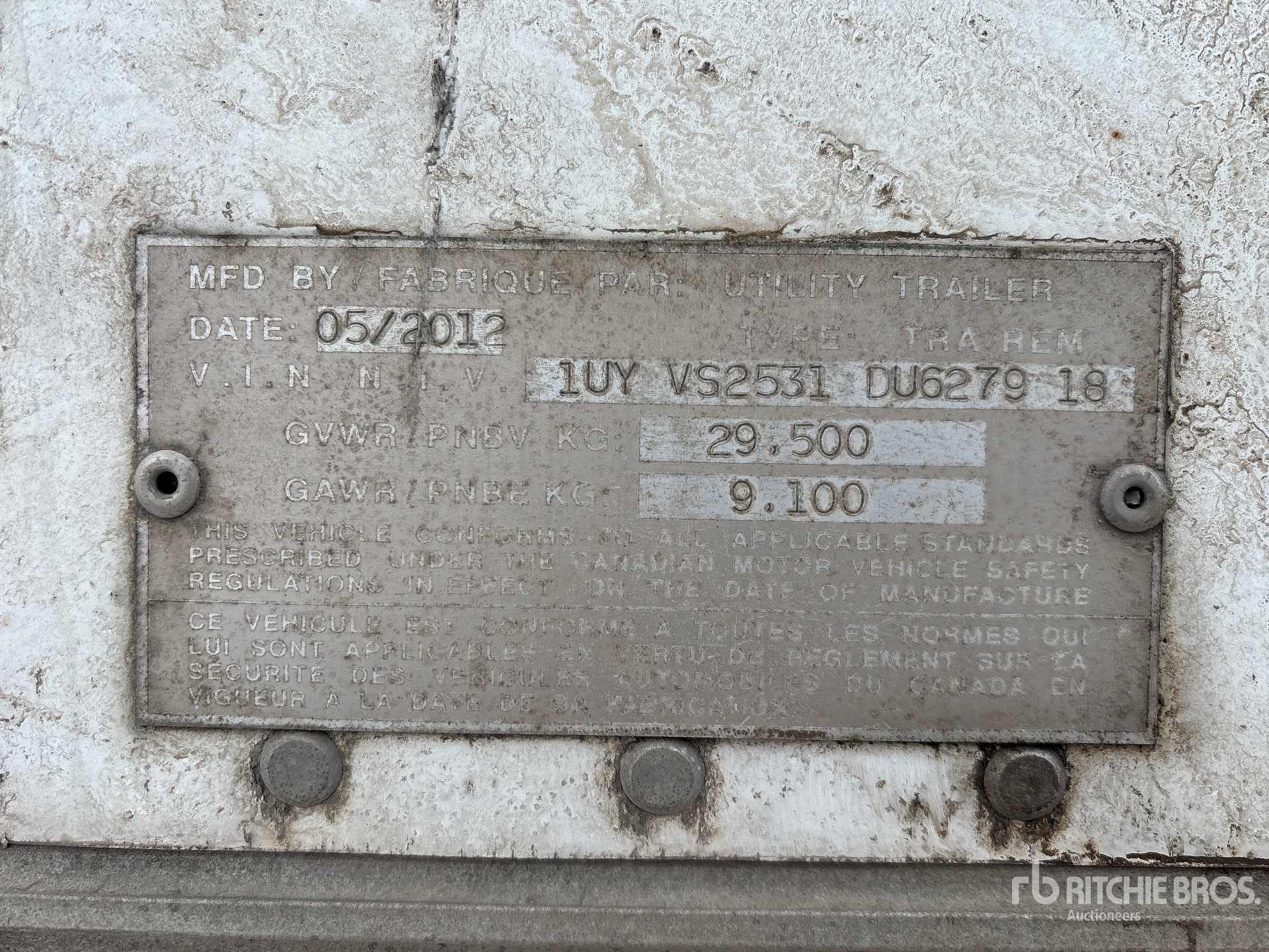 General Appearance with Numer seryjny/numer identyfikacyjny pojazdu