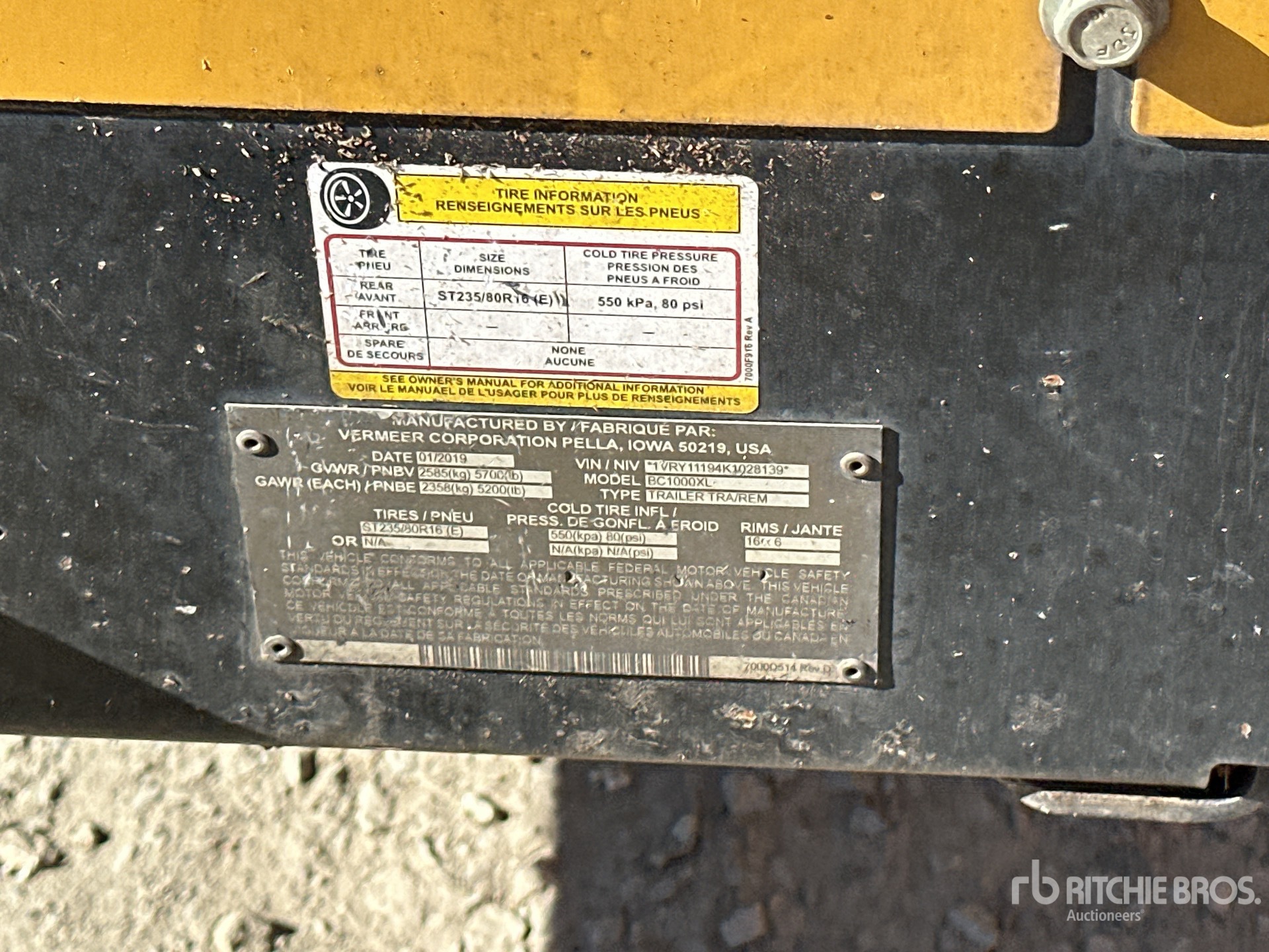 General Appearance with Numer seryjny/numer identyfikacyjny pojazdu