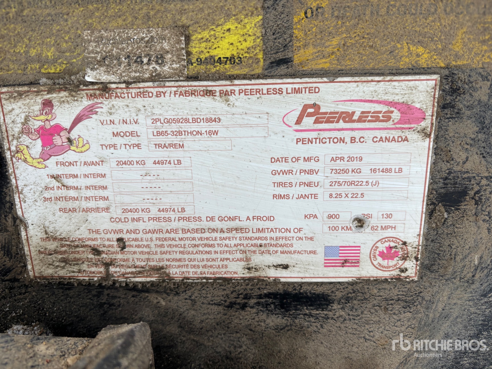 General Appearance with N.º de serie/VIN