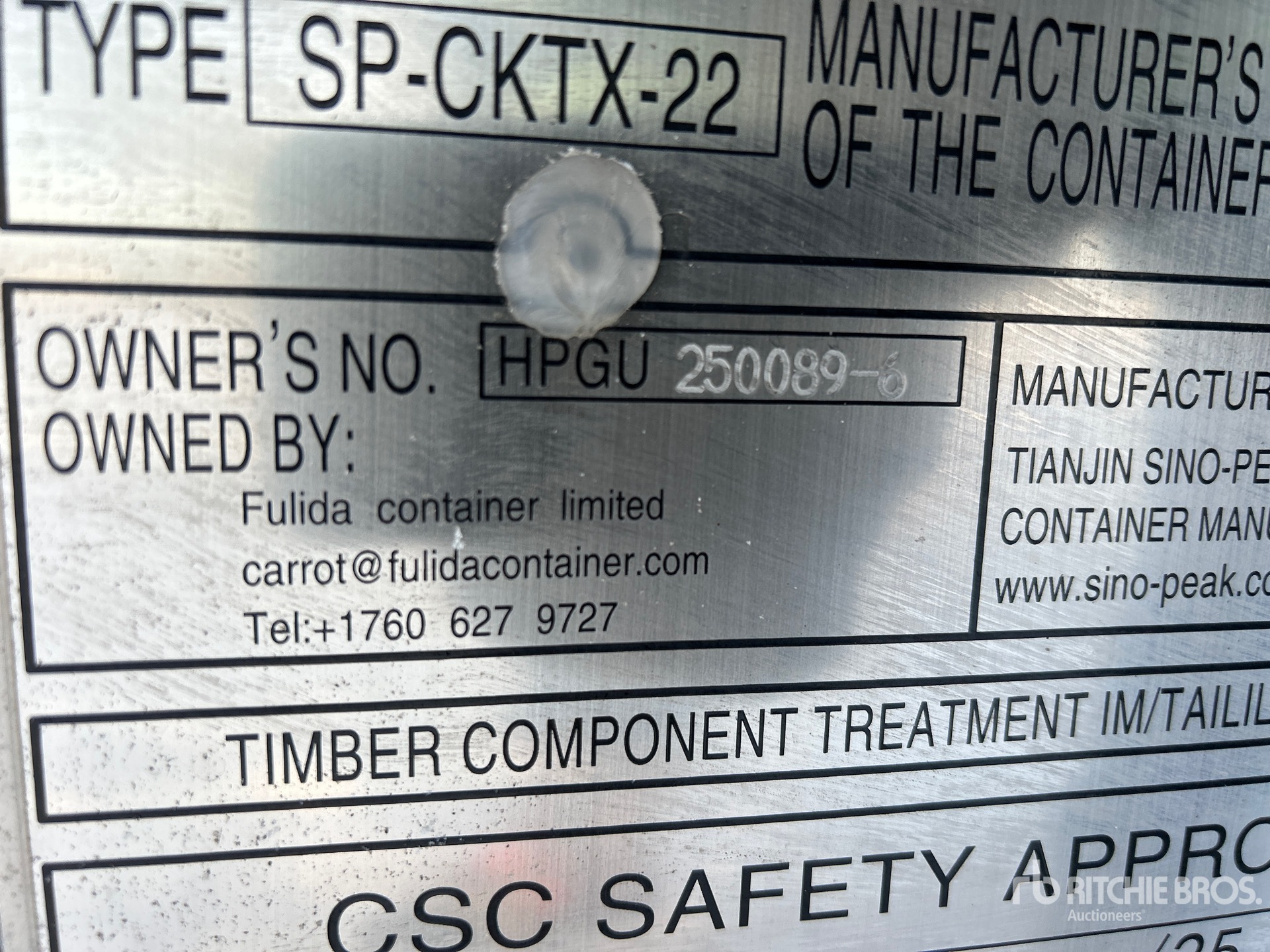 General Appearance with N.º de serie/VIN