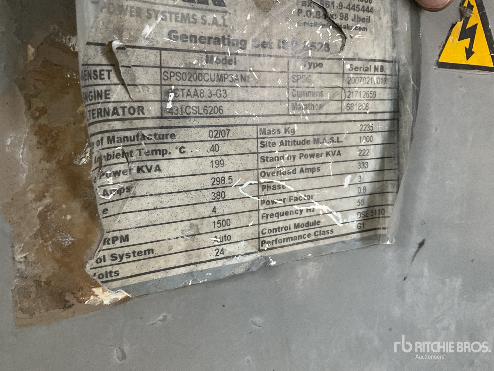 General Appearance with Numer seryjny/numer identyfikacyjny pojazdu