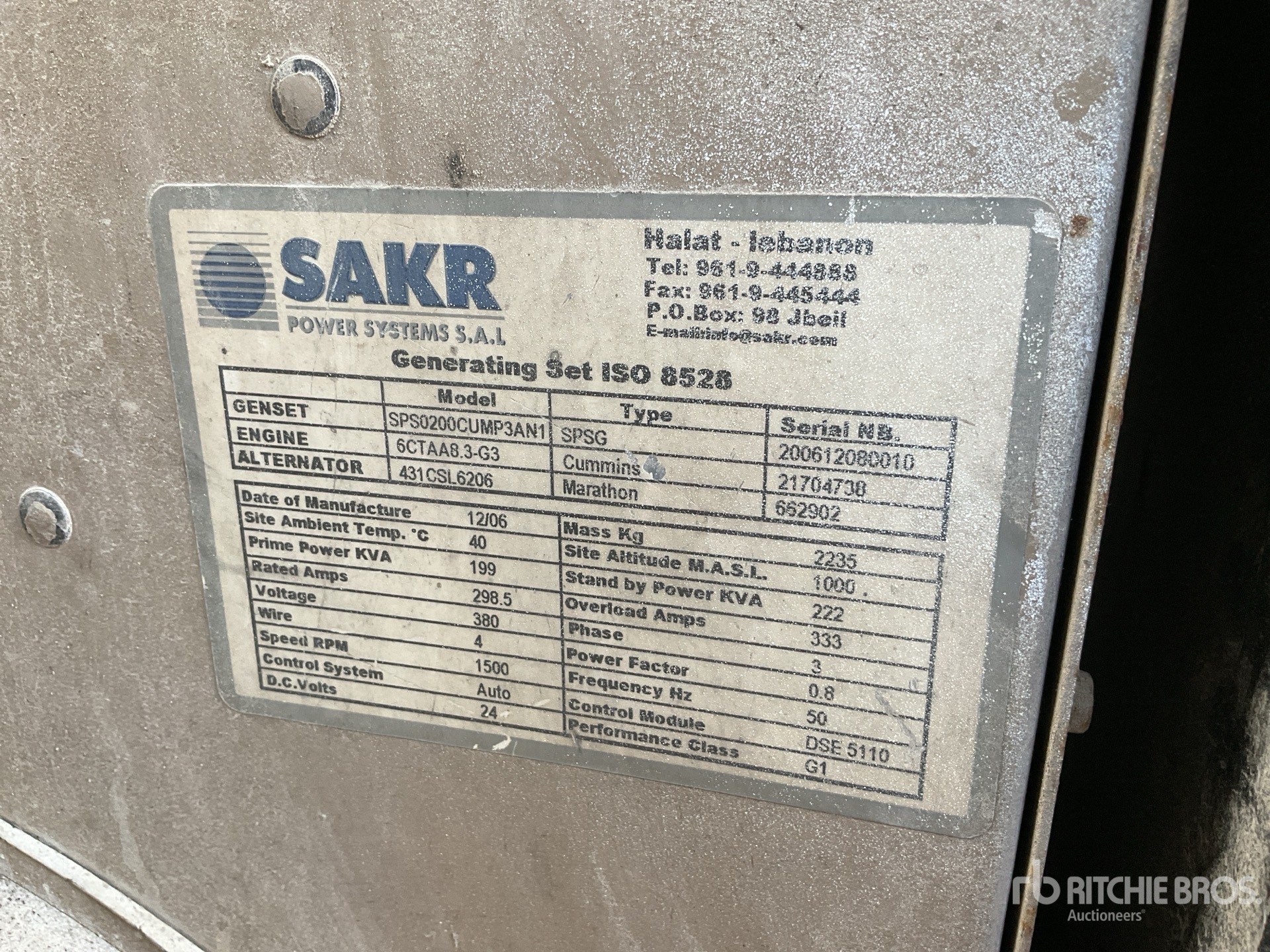 General Appearance with Numer seryjny/numer identyfikacyjny pojazdu