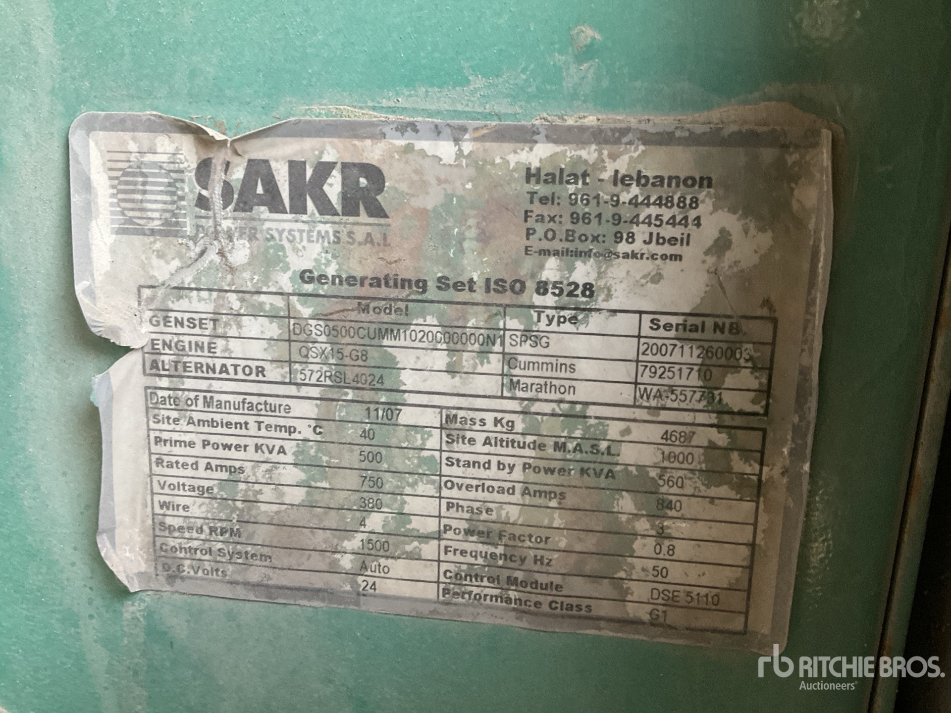 General Appearance with Numer seryjny/numer identyfikacyjny pojazdu