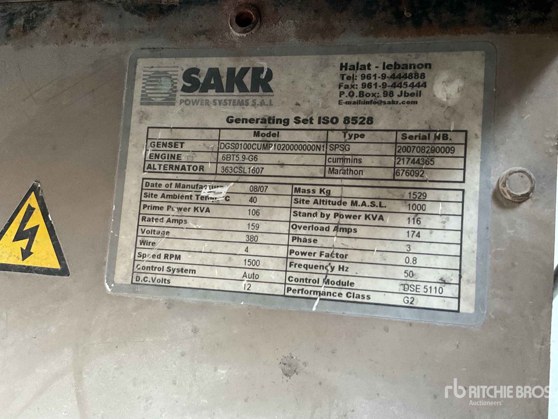 General Appearance with Numer seryjny/numer identyfikacyjny pojazdu