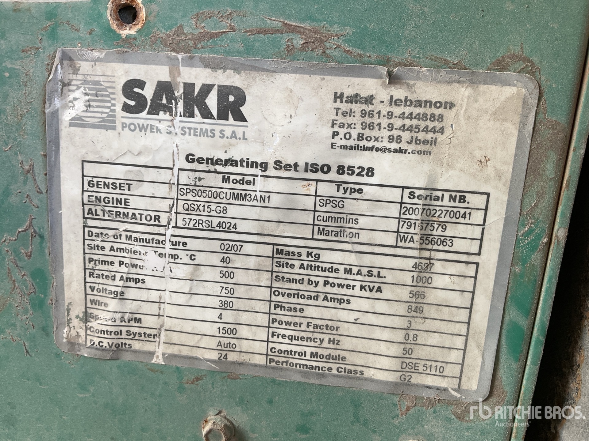 General Appearance with Numer seryjny/numer identyfikacyjny pojazdu