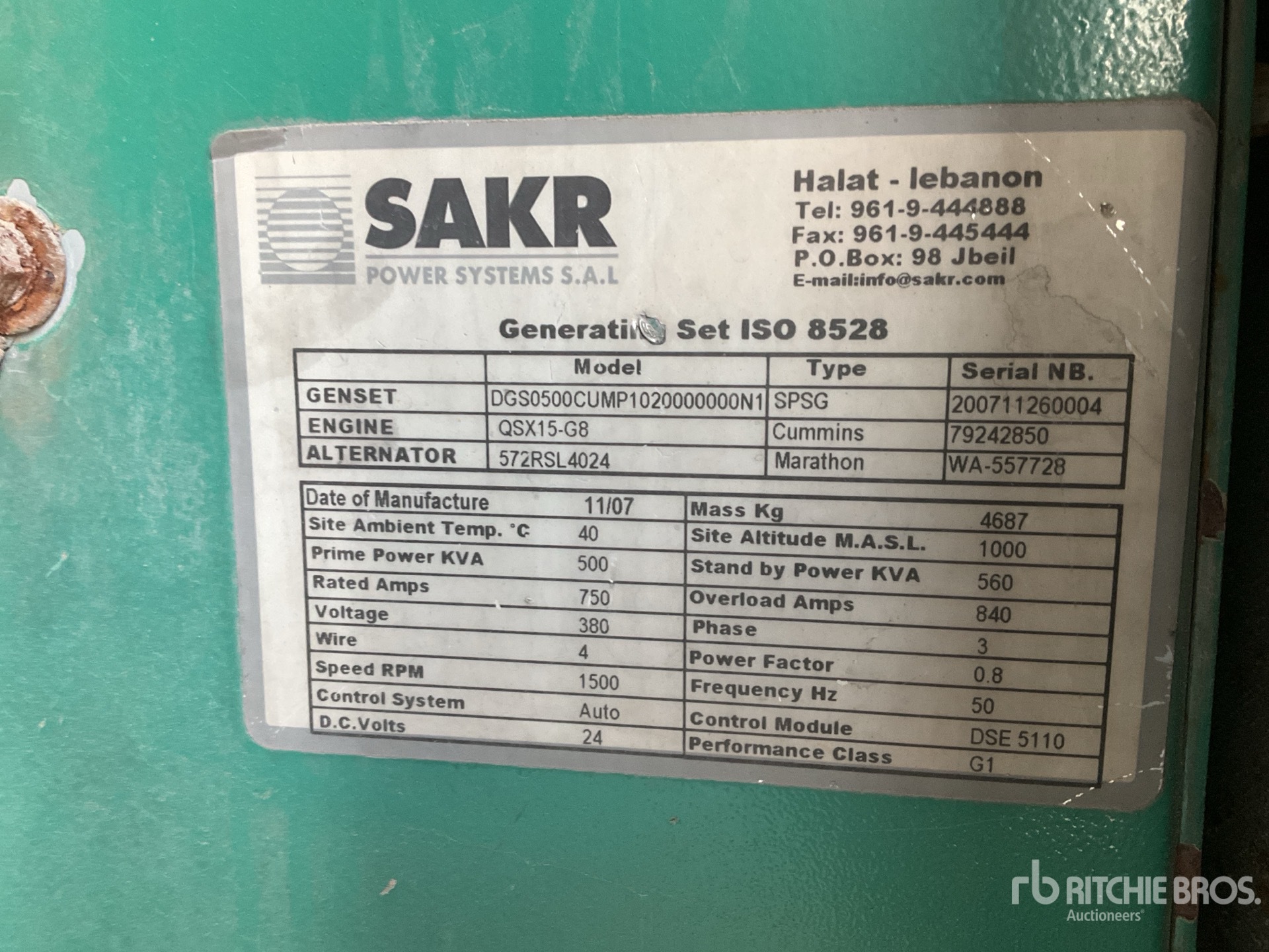 General Appearance with Numer seryjny/numer identyfikacyjny pojazdu