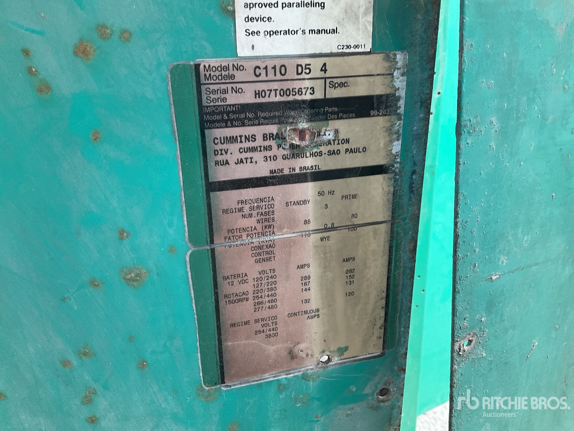 General Appearance with Numer seryjny/numer identyfikacyjny pojazdu