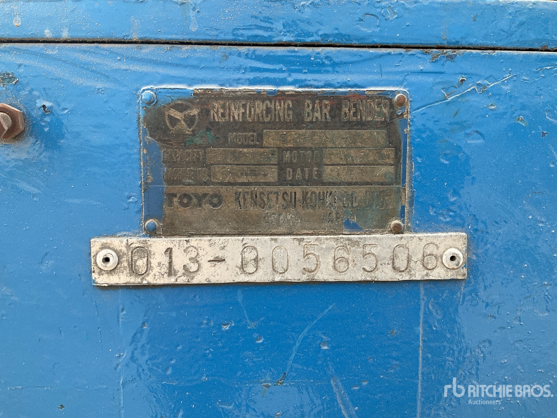 General Appearance with N.º de serie/VIN