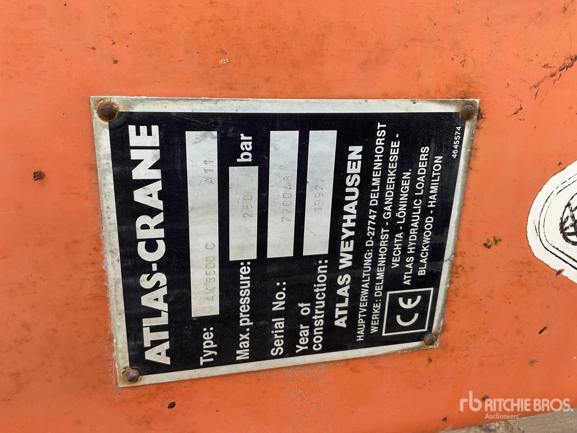 General Appearance with N.º de serie/VIN