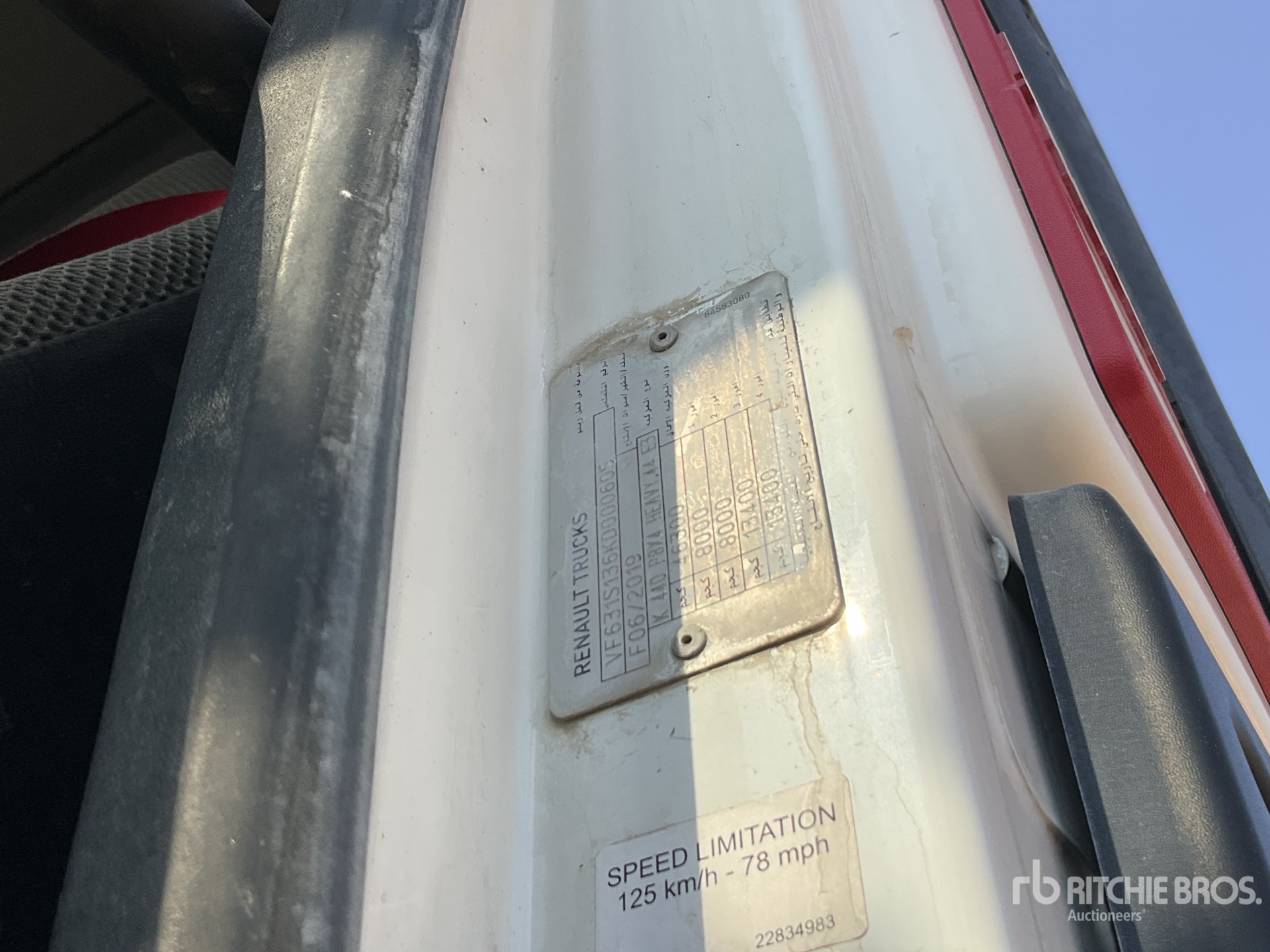 General Appearance with N.º de serie/VIN