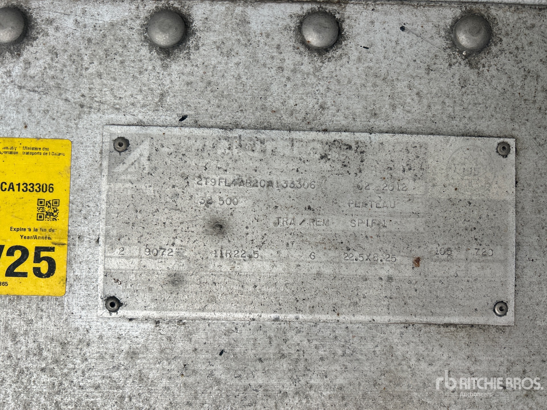 General Appearance with N.º de serie/VIN