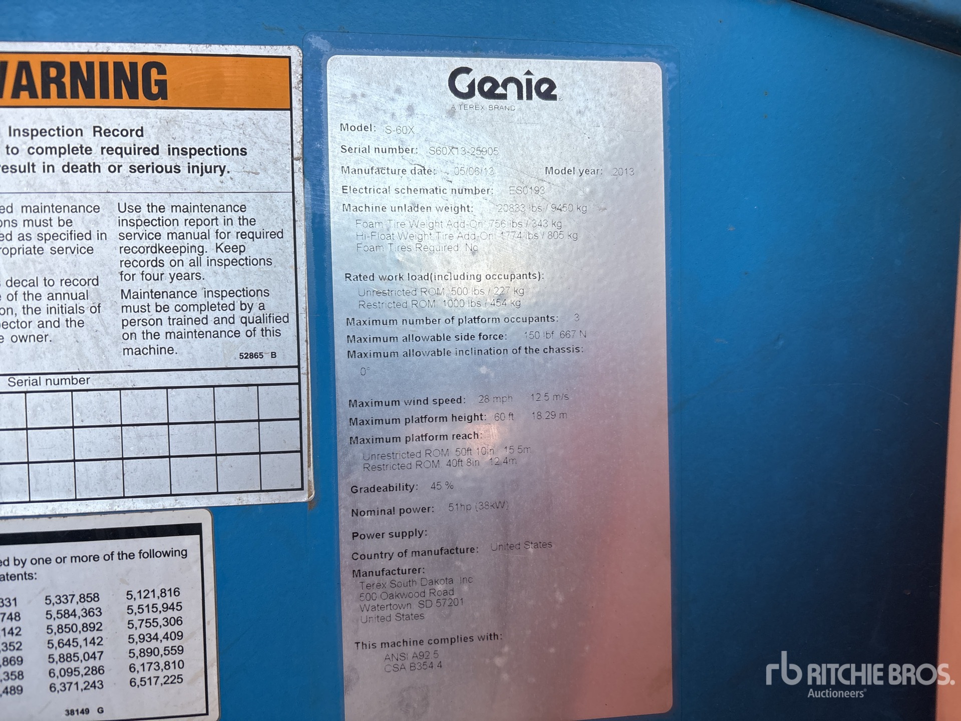 General Appearance with Seriennummer / FIN