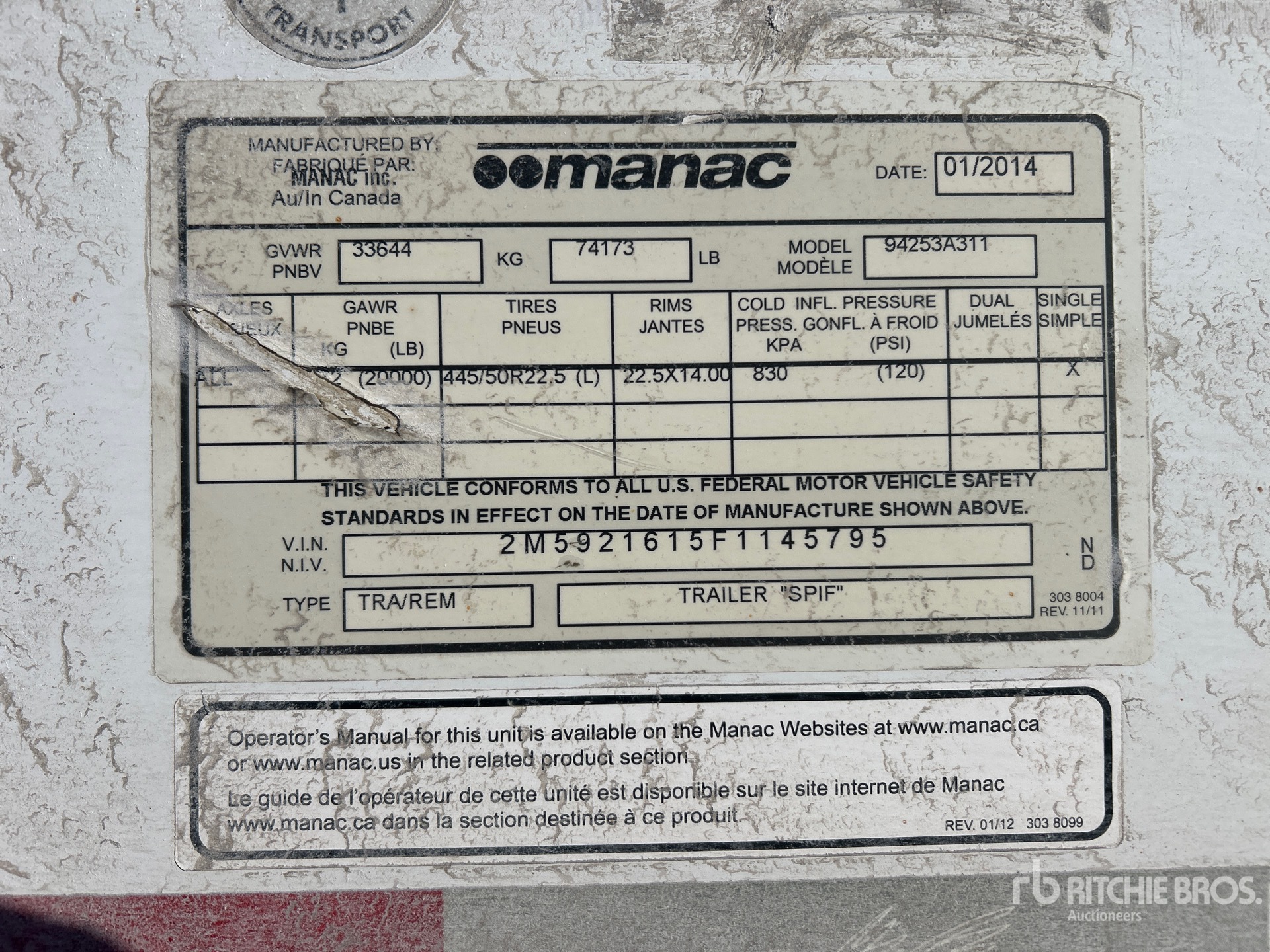 General Appearance with Seriennummer / FIN