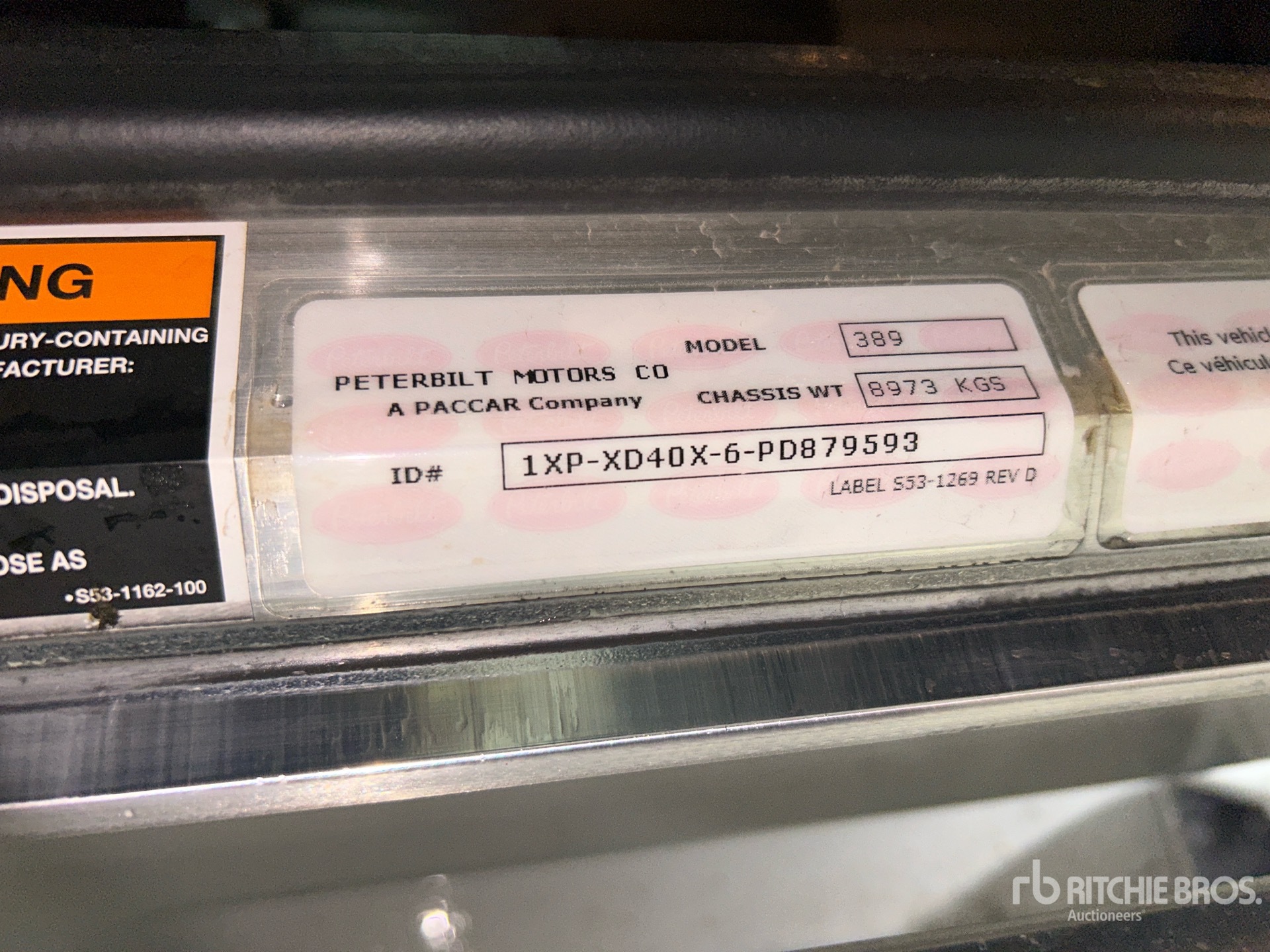 General Appearance with Numer seryjny/numer identyfikacyjny pojazdu