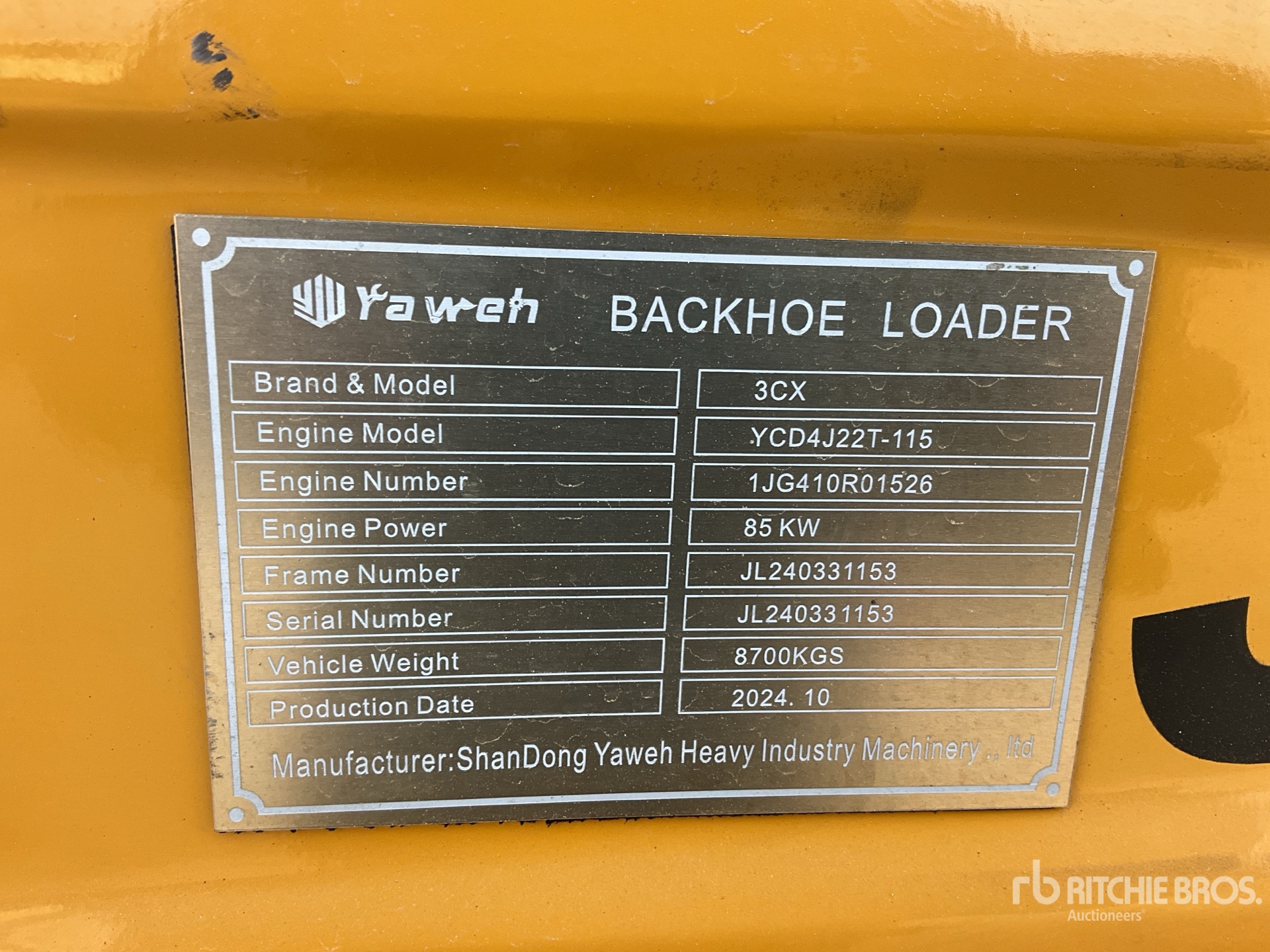 General Appearance with Numero seriale/numero d’identificazione del veicolo (VIN)