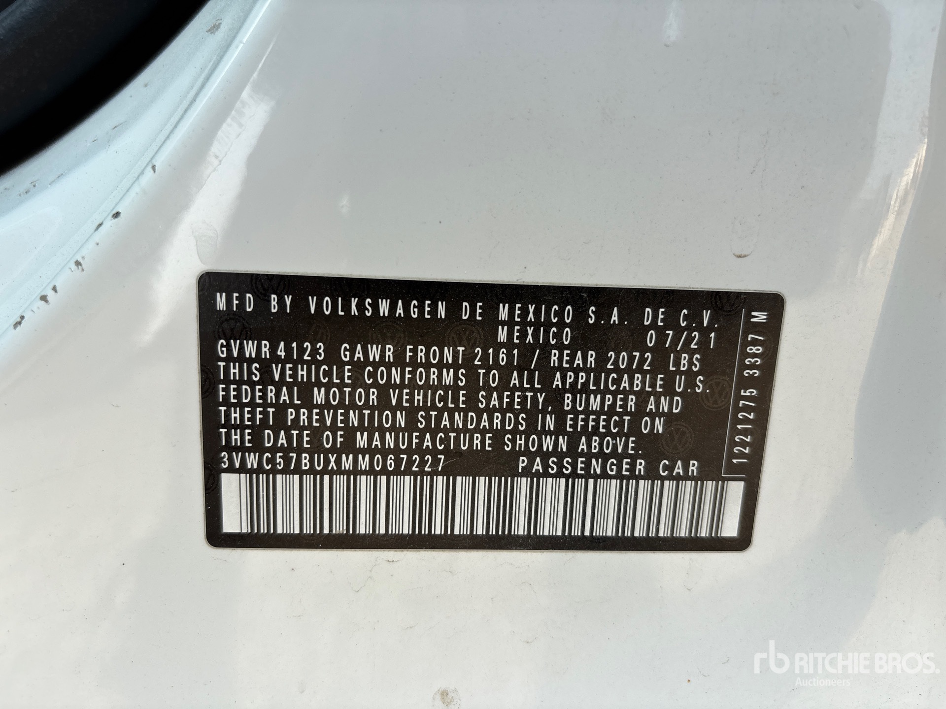 General Appearance with Numer seryjny/numer identyfikacyjny pojazdu