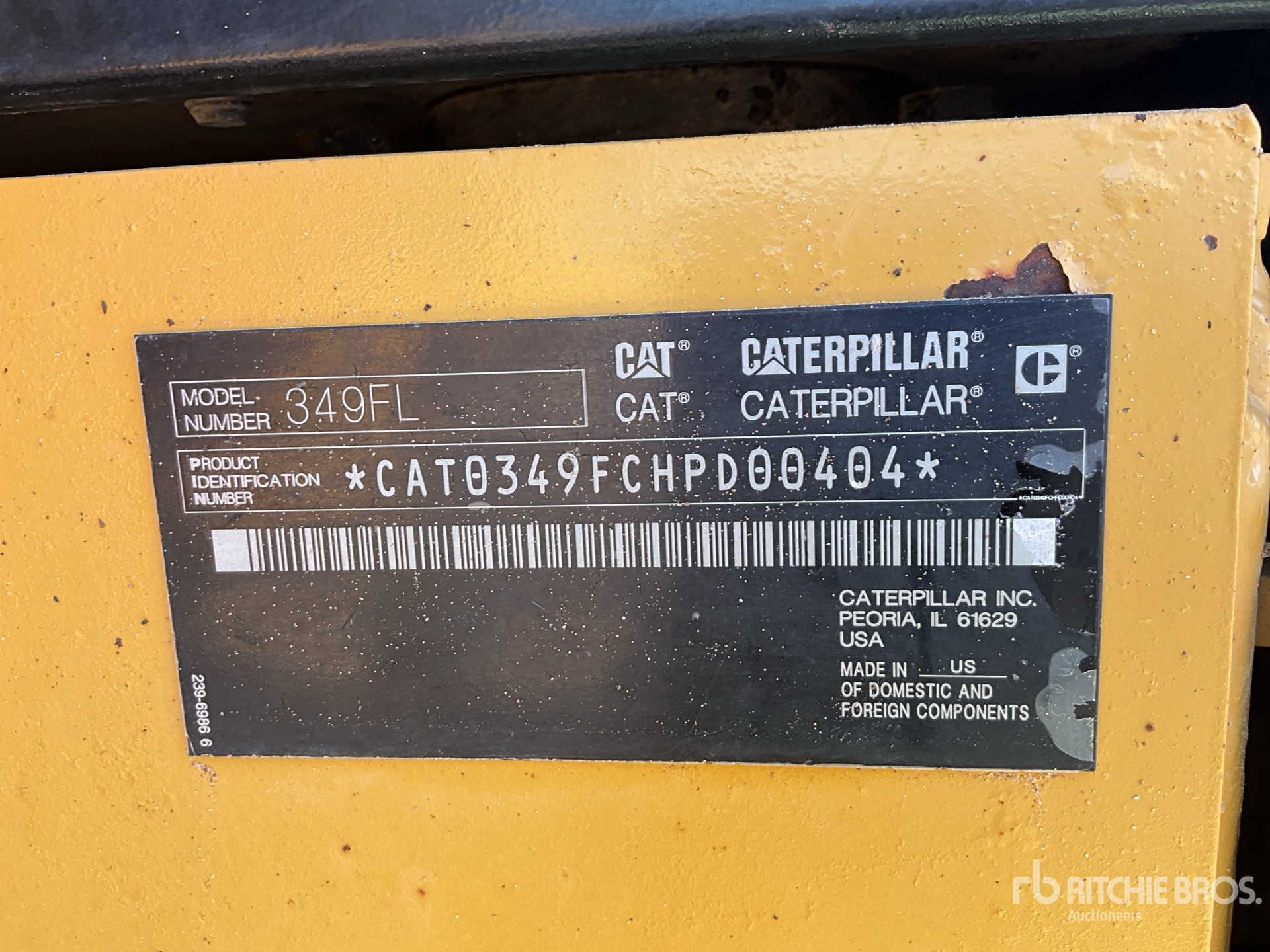 General Appearance with N.º de serie/VIN