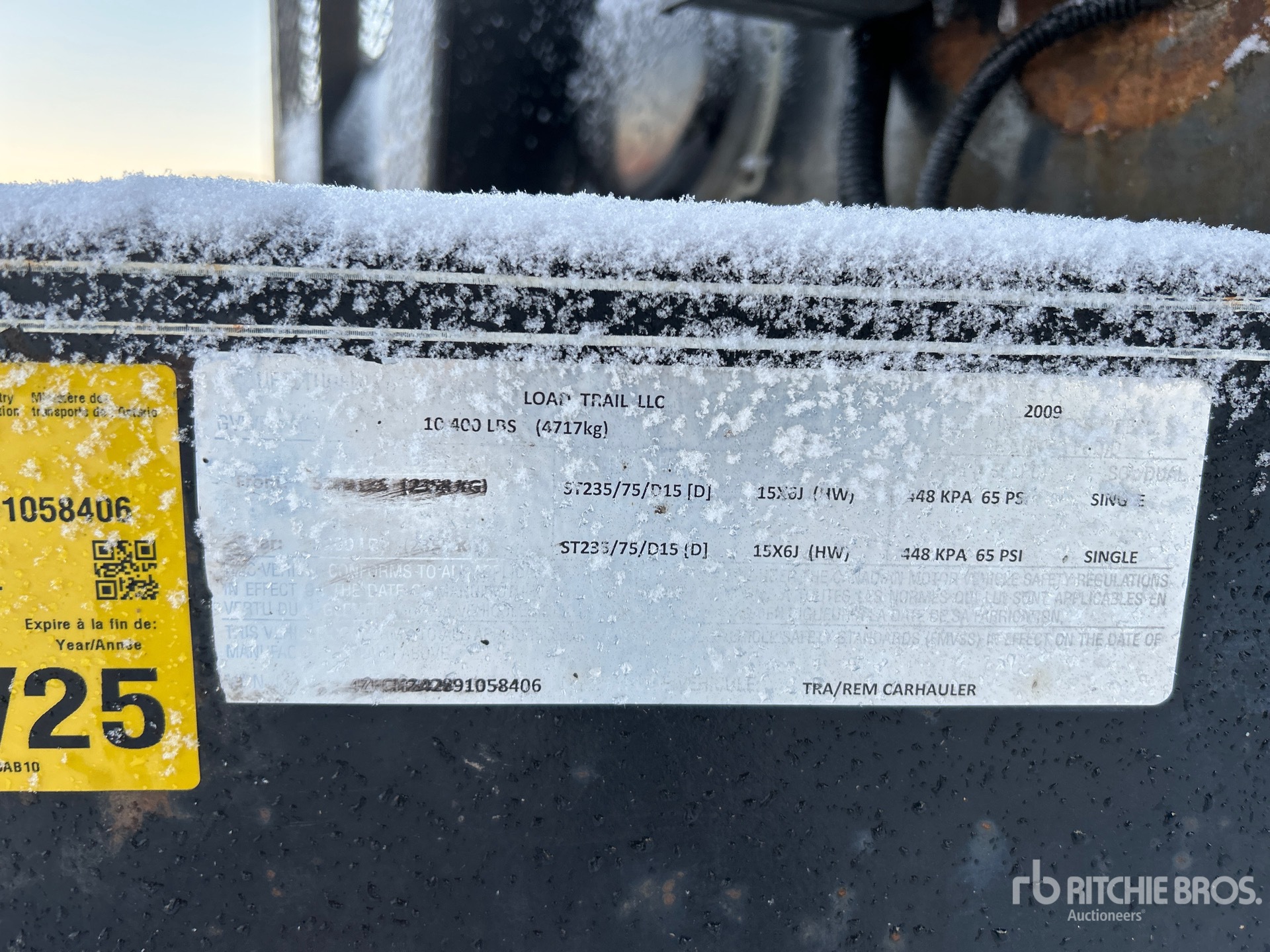 General Appearance with N.º de serie/VIN