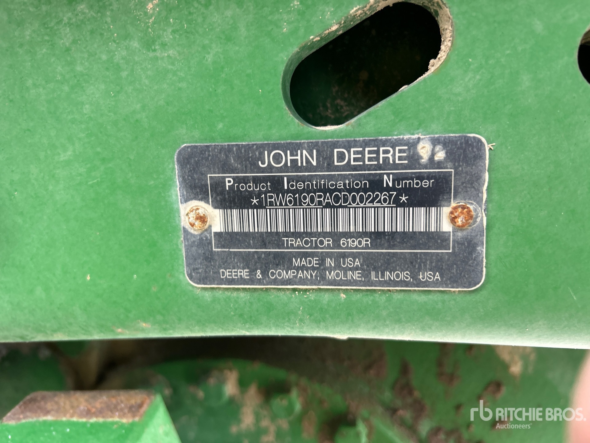 General Appearance with N.º de serie/VIN