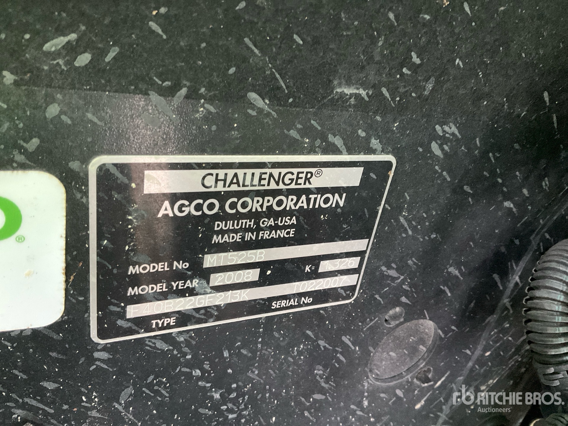 General Appearance with N.º de serie/VIN