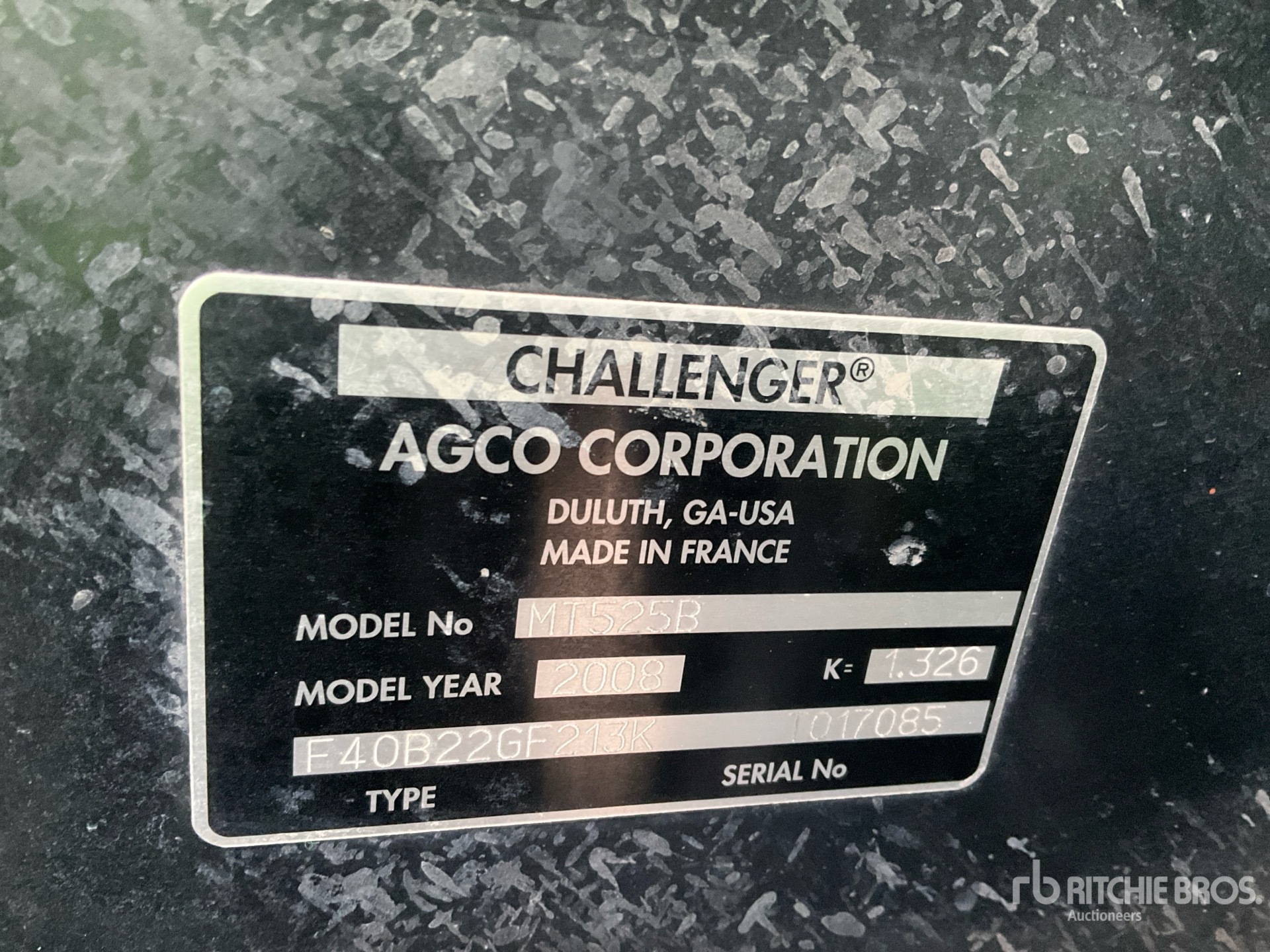 General Appearance with N.º de serie/VIN