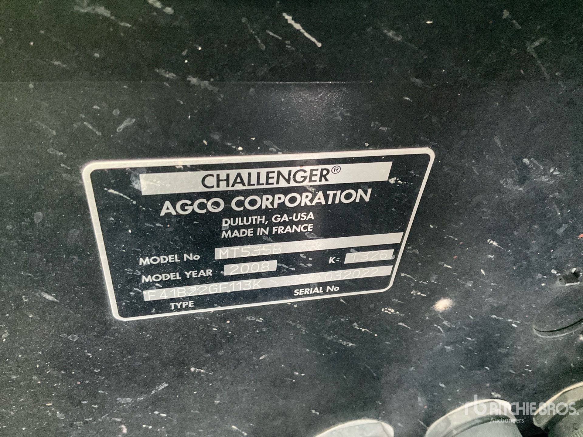 General Appearance with N.º de serie/VIN