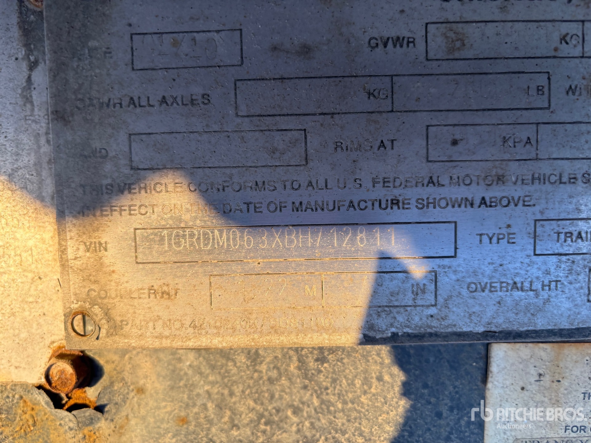 General Appearance with N.º de serie/VIN