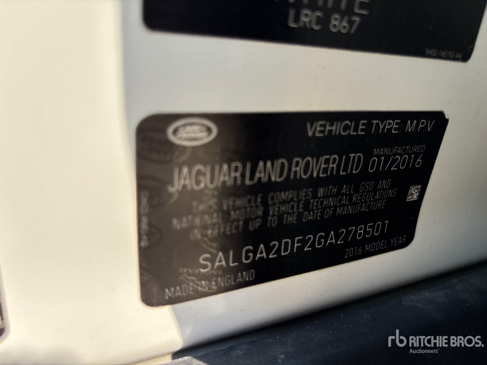 General Appearance with Numer seryjny/numer identyfikacyjny pojazdu