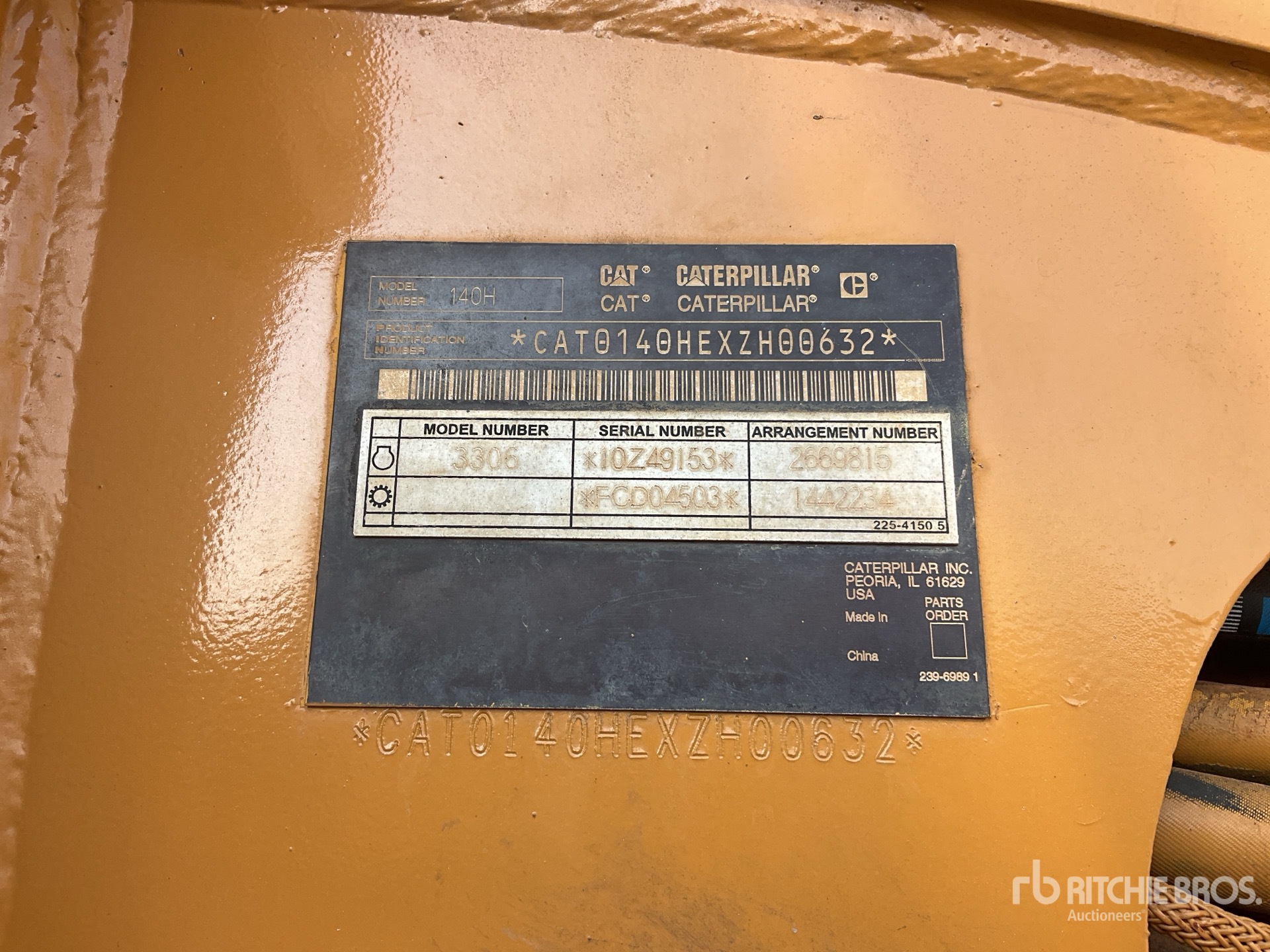 General Appearance with Numéro de série/Numéro d'identification du véhicule automobile