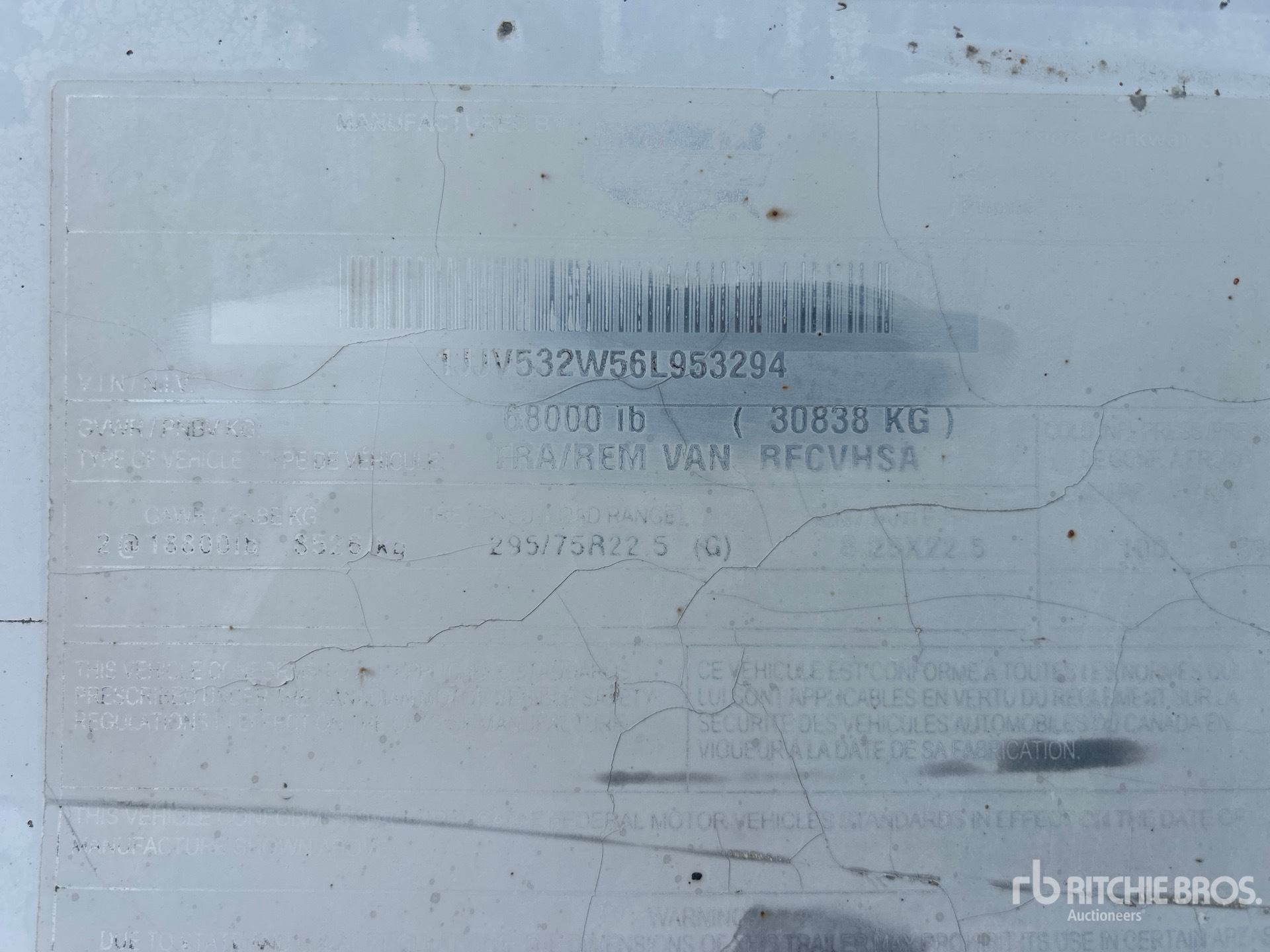 General Appearance with Numero seriale/numero d’identificazione del veicolo (VIN)