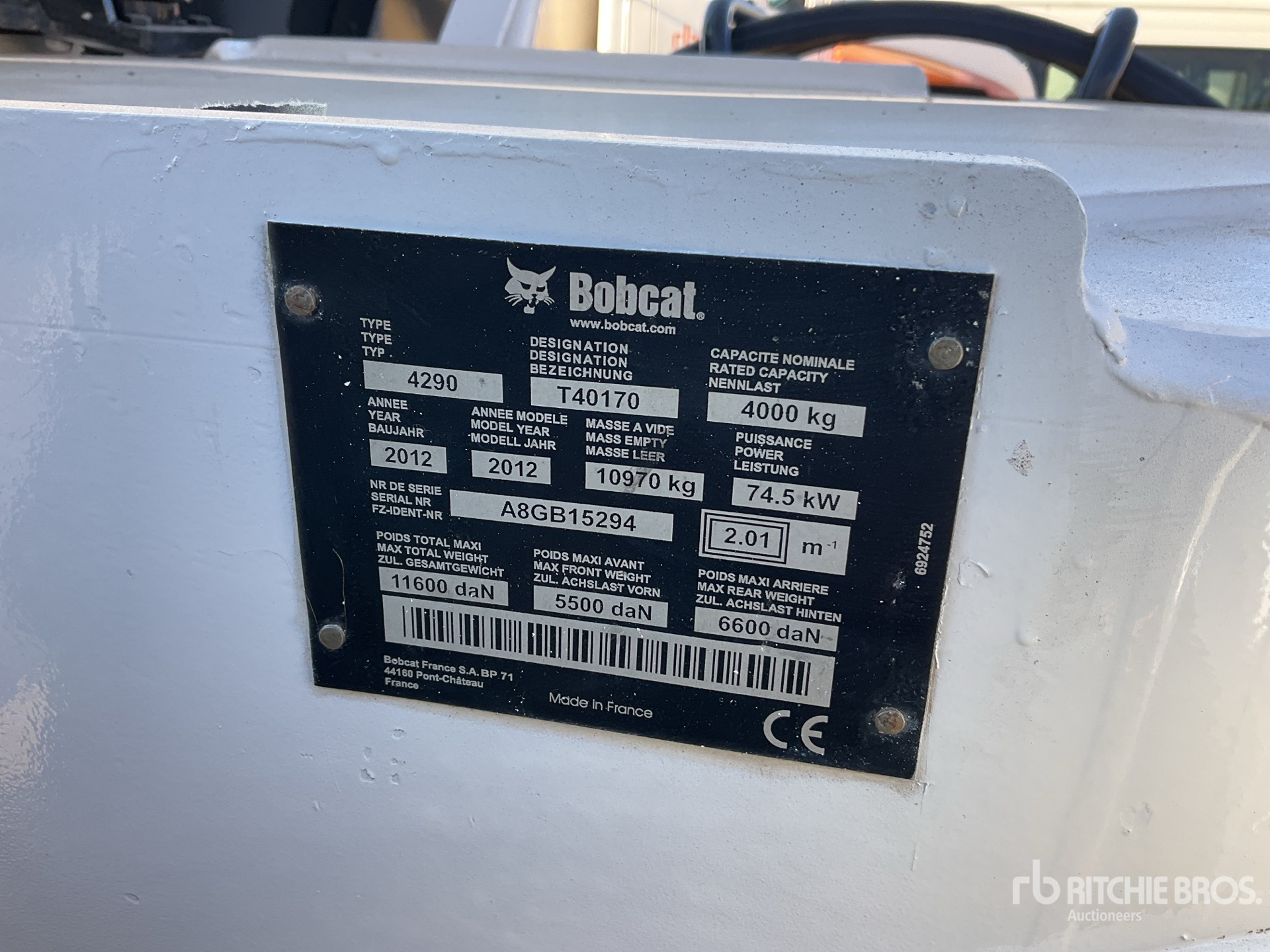 General Appearance with Numero seriale/numero d’identificazione del veicolo (VIN)