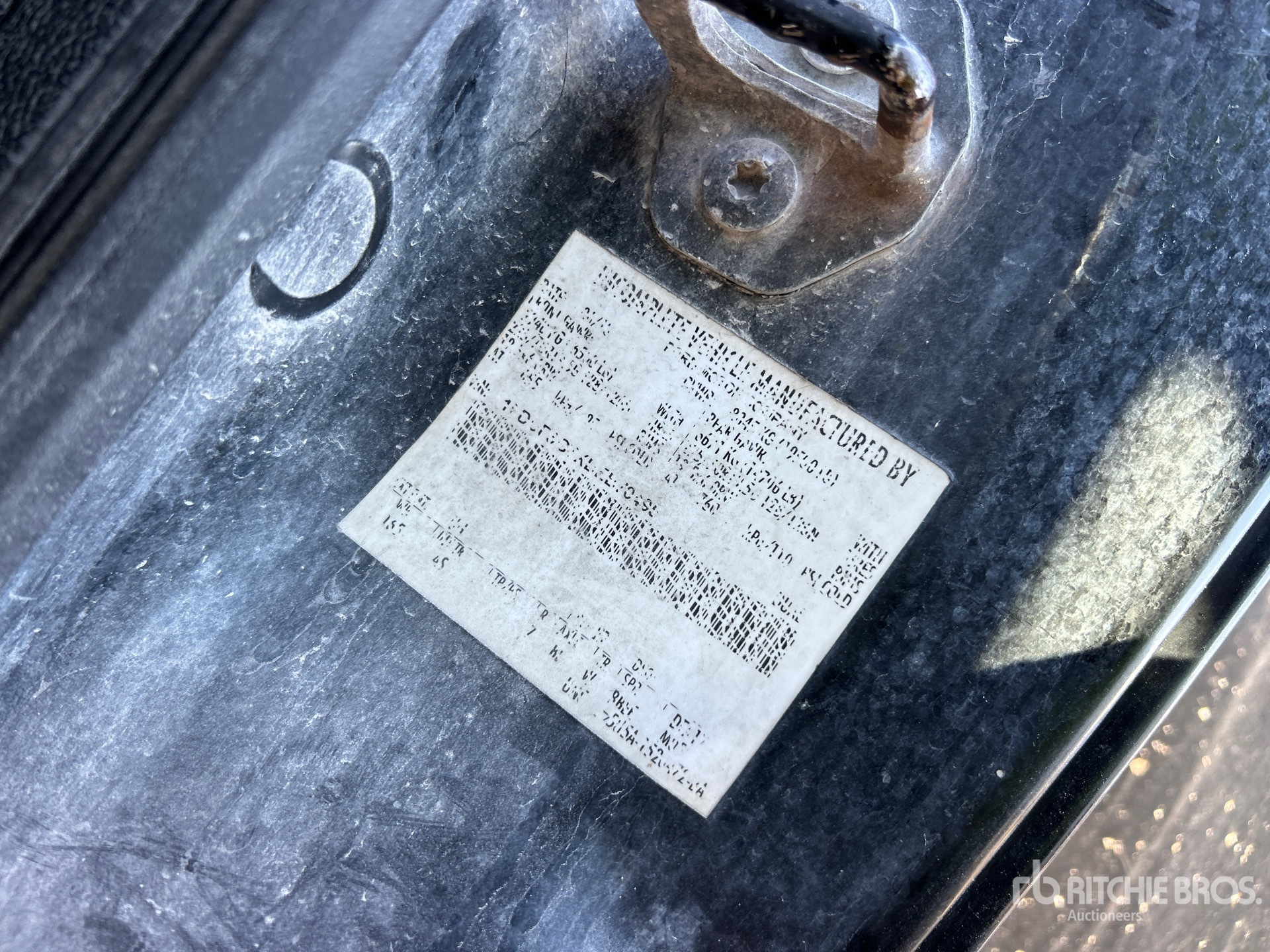 General Appearance with Second Serial Number/VIN Photo