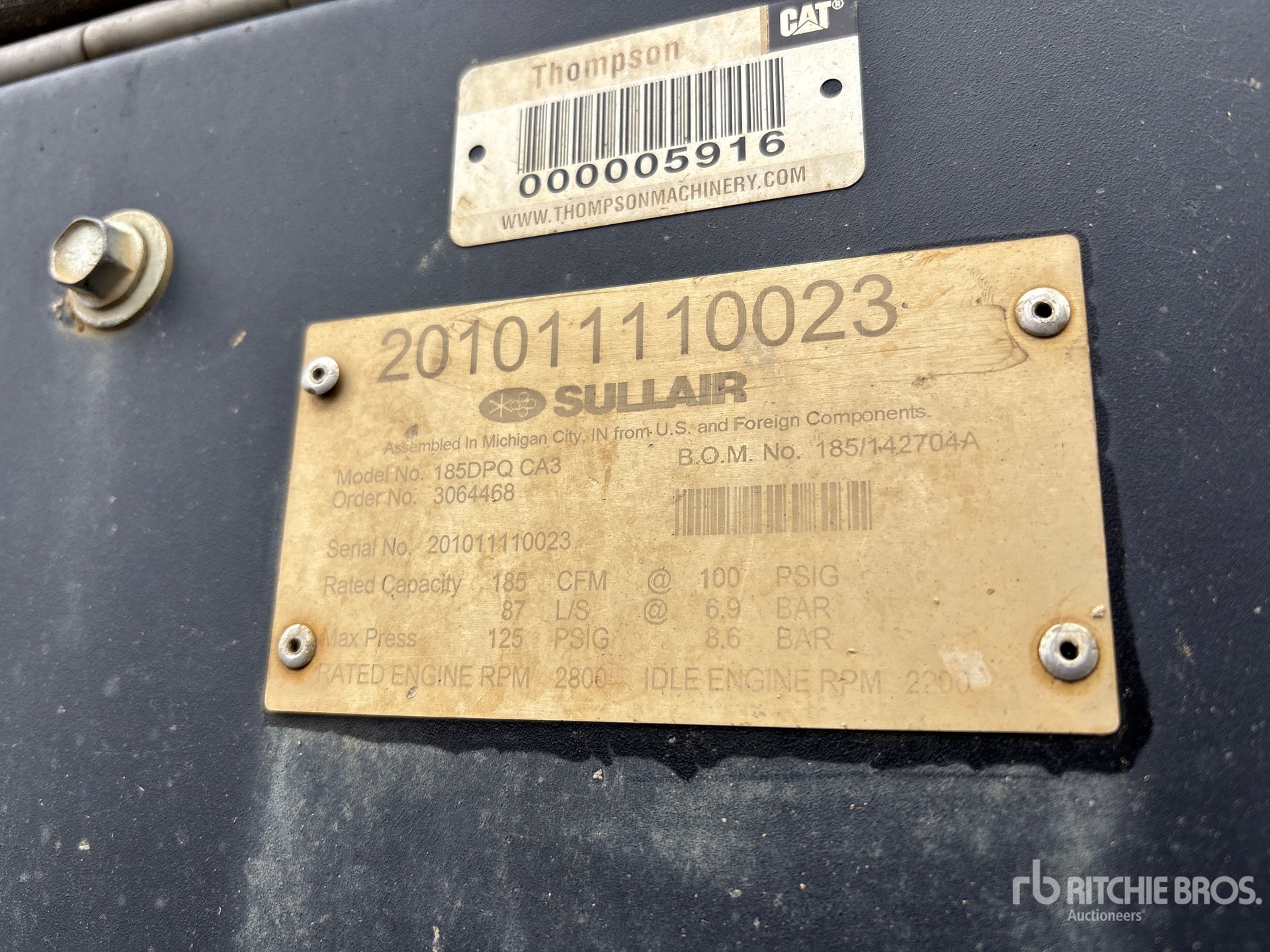 General Appearance with N.º de serie/VIN