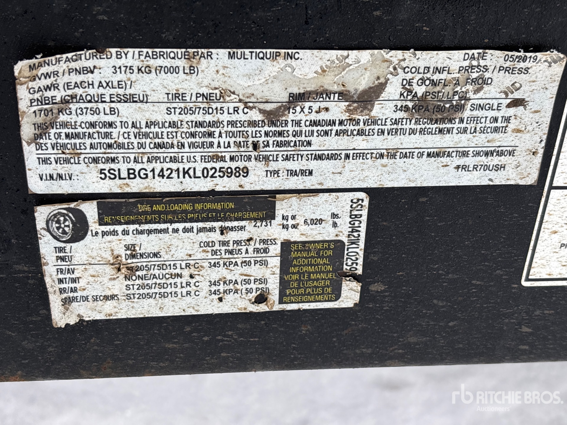 General Appearance with Numer seryjny/numer identyfikacyjny pojazdu