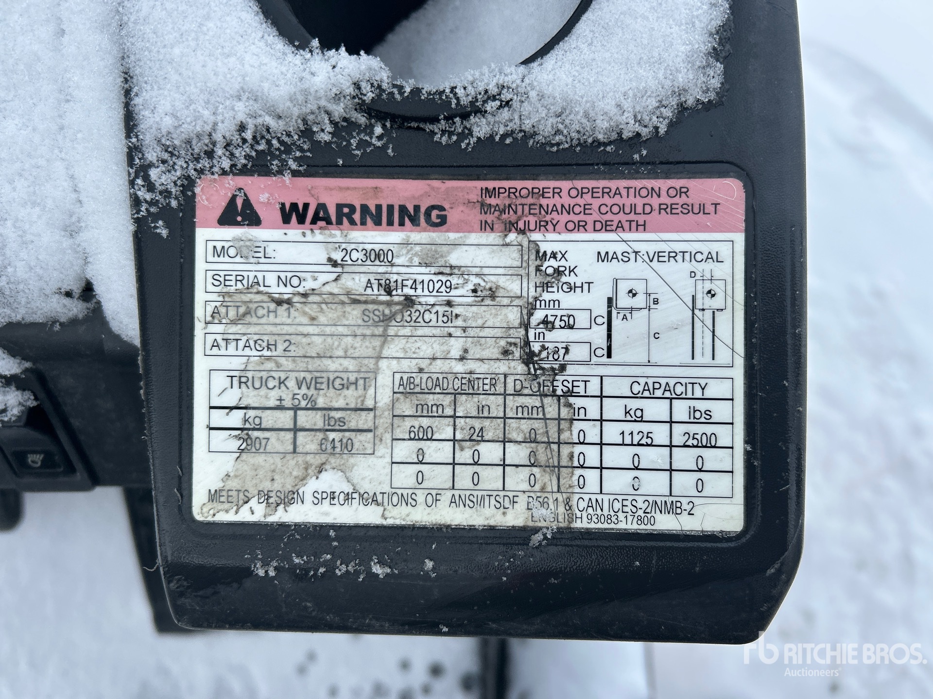 General Appearance with N.º de serie/VIN