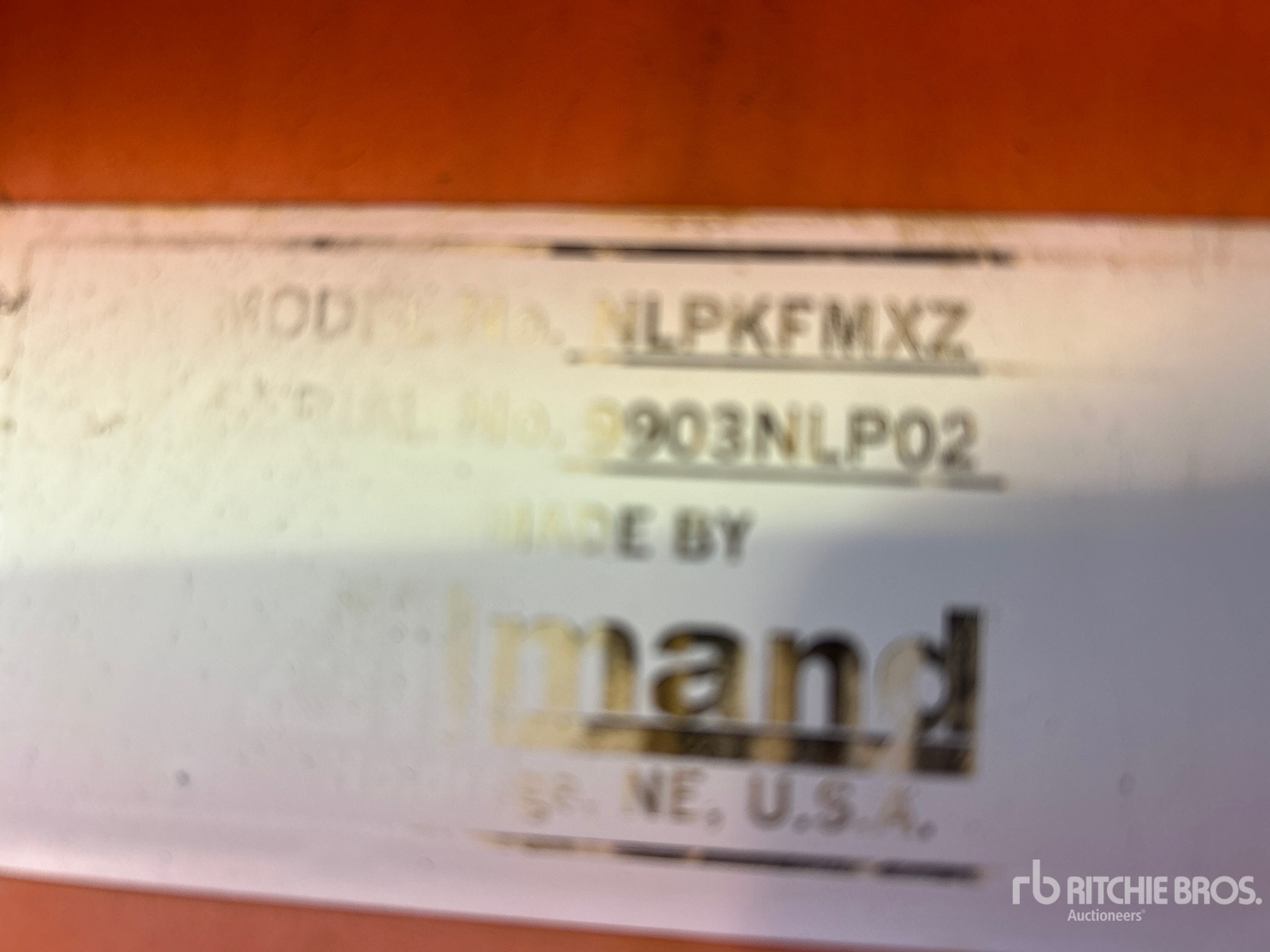 General Appearance with Unit Serial Number